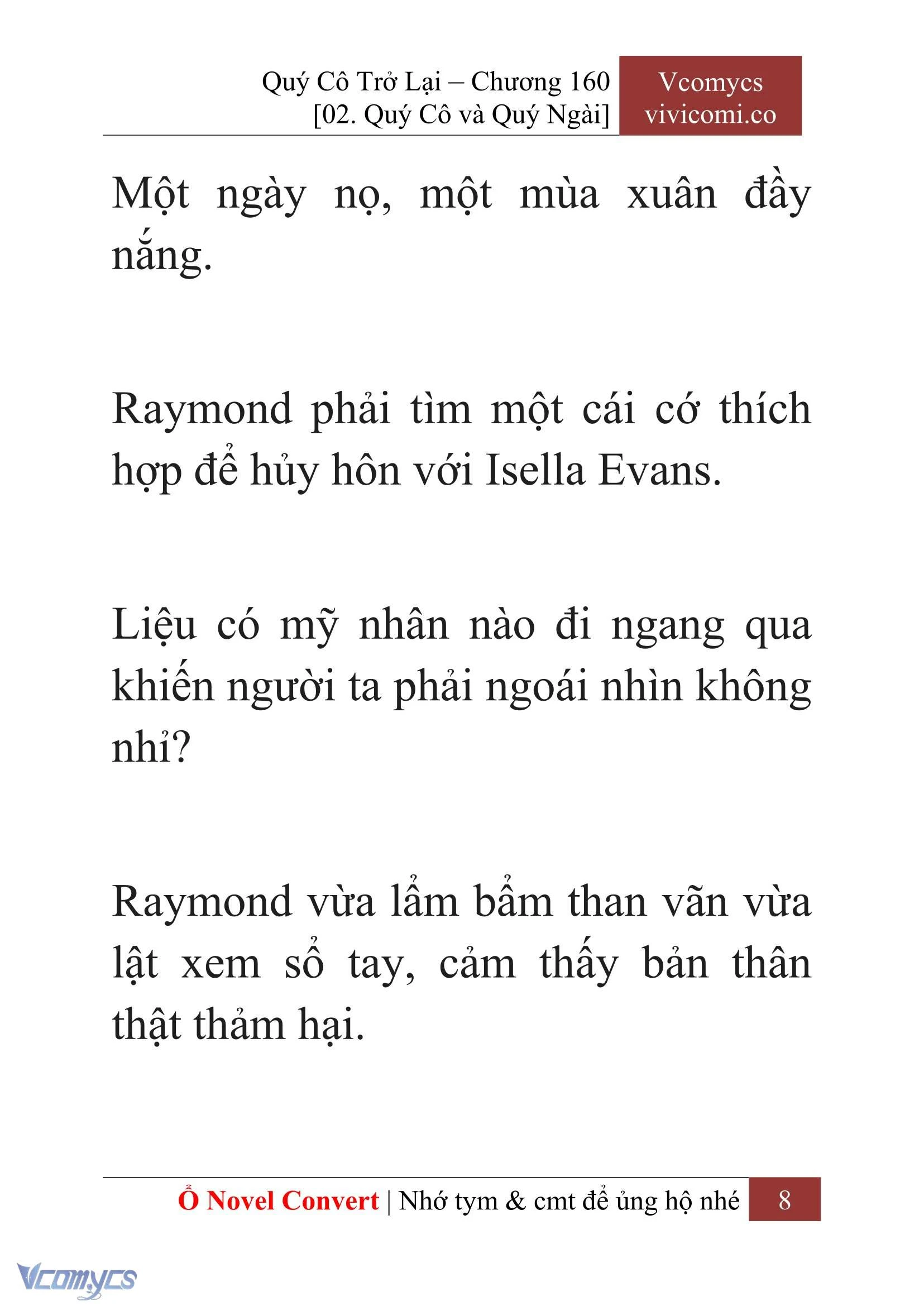 [Novel] Quý Cô Trở Lại Chapter  160 - 10