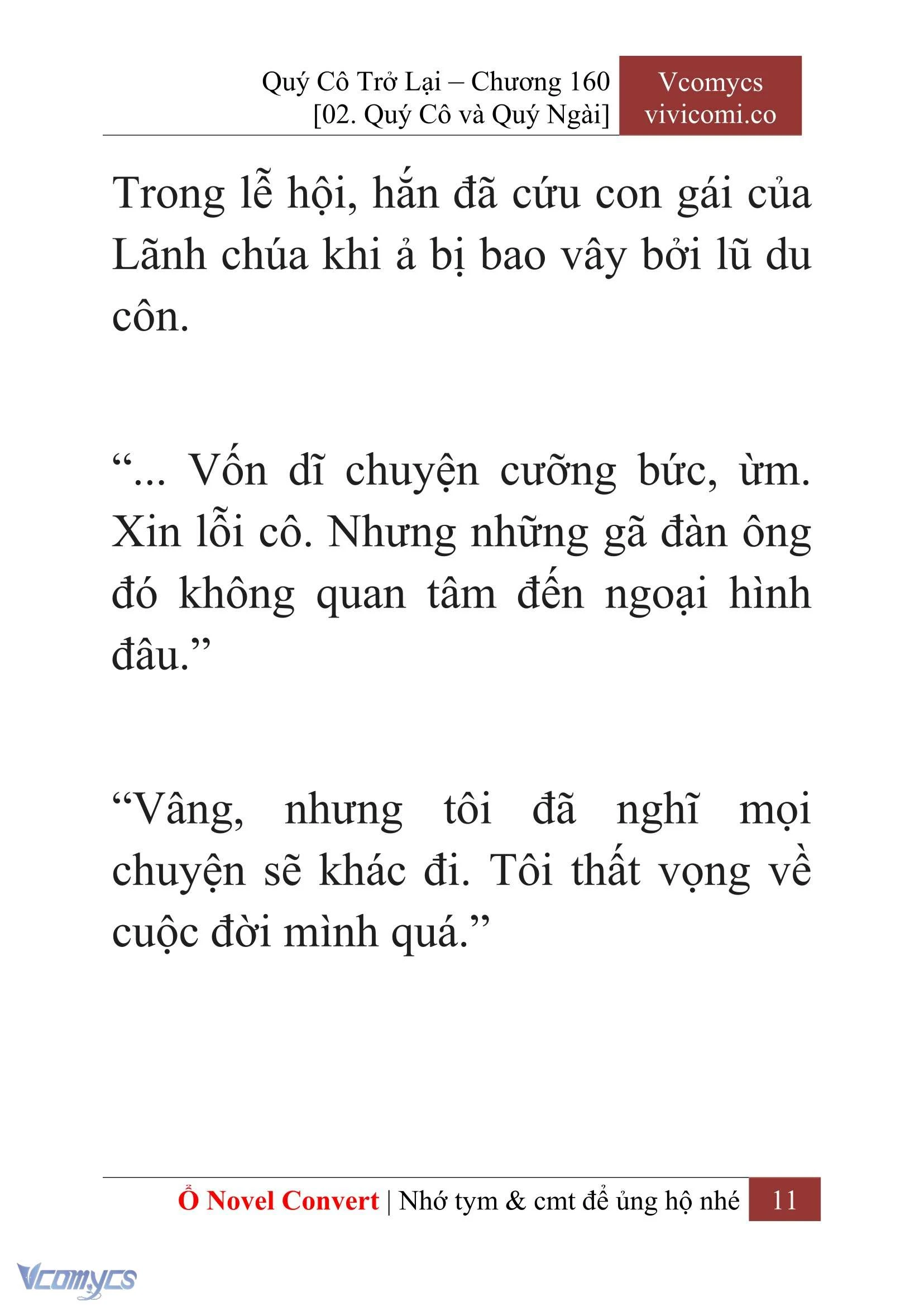 [Novel] Quý Cô Trở Lại Chapter  160 - 13