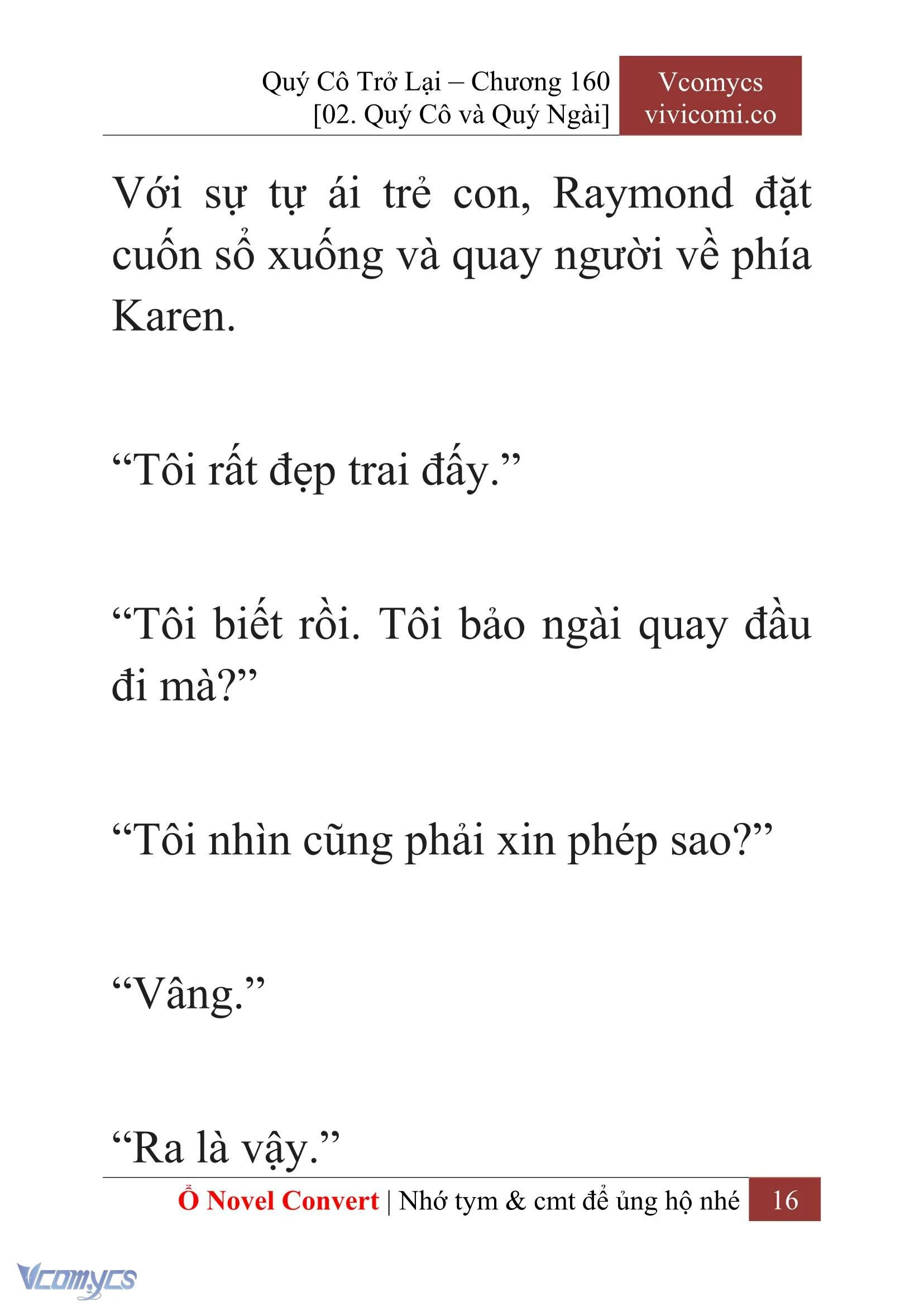 [Novel] Quý Cô Trở Lại Chapter  160 - 18