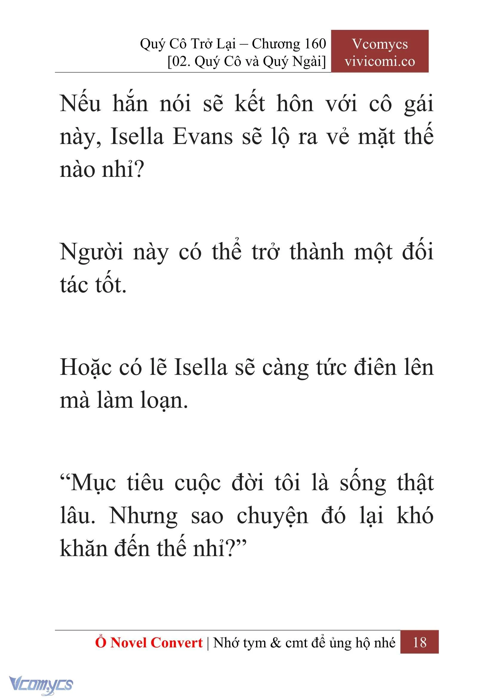 [Novel] Quý Cô Trở Lại Chapter  160 - 20