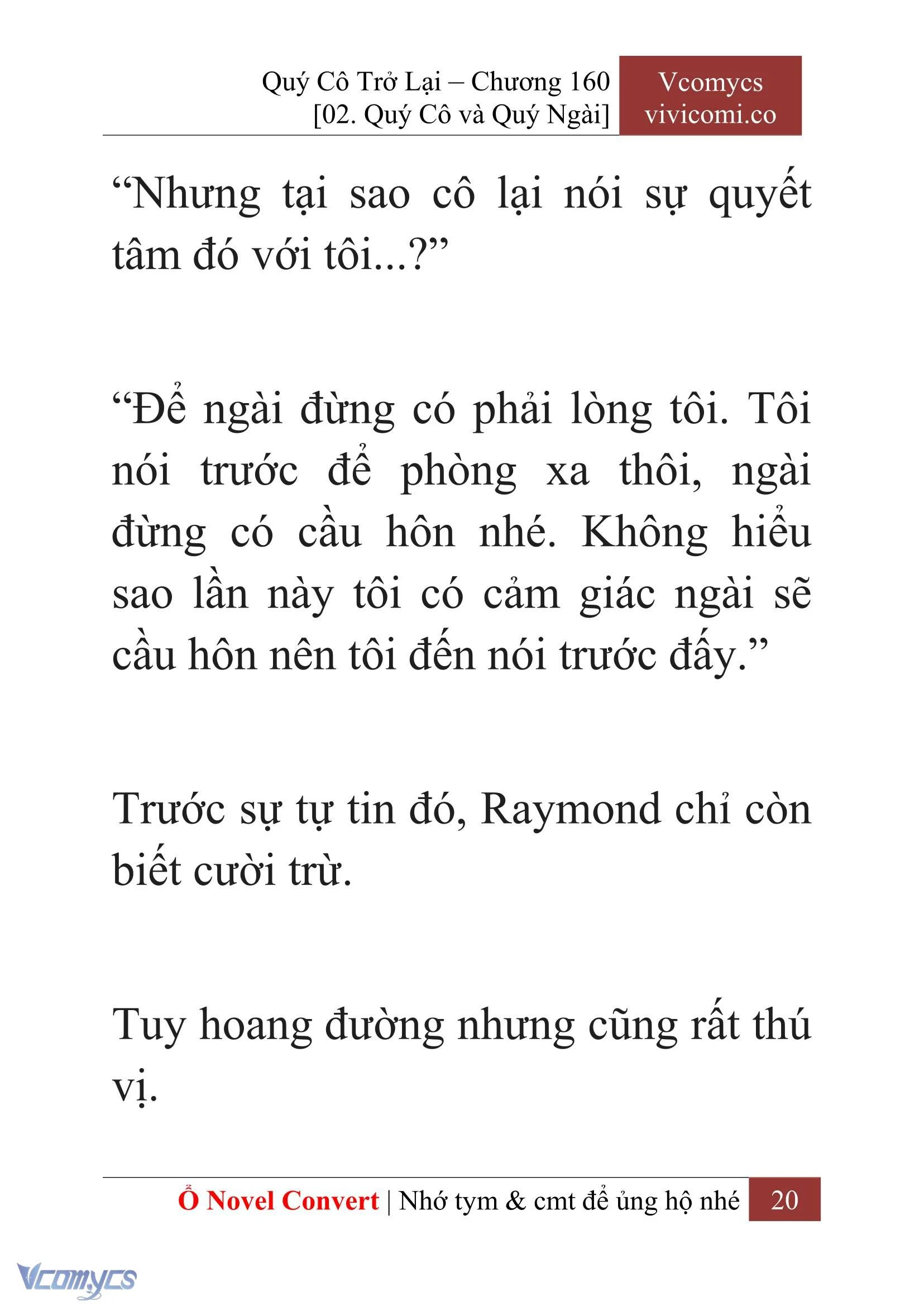 [Novel] Quý Cô Trở Lại Chapter  160 - 22