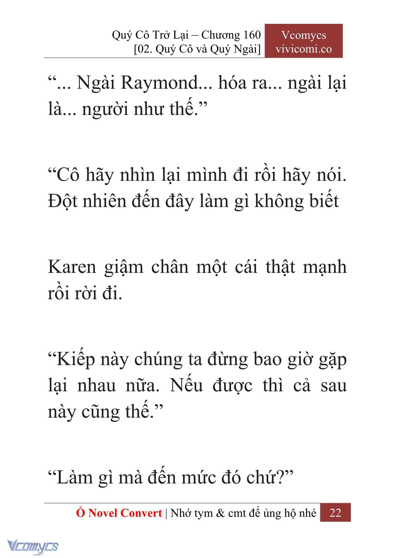 [Novel] Quý Cô Trở Lại Chapter  160 - 24