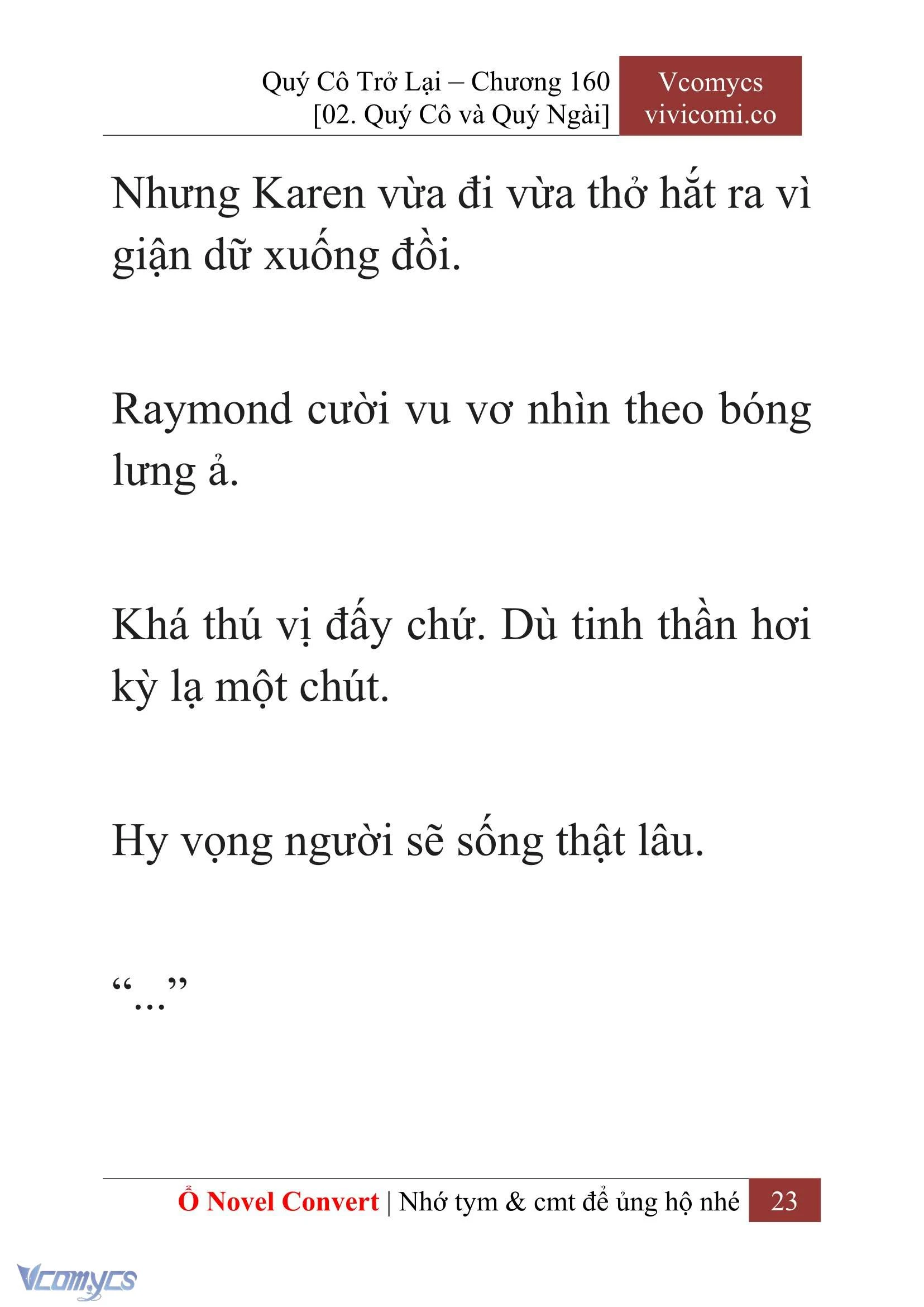 [Novel] Quý Cô Trở Lại Chapter  160 - 25