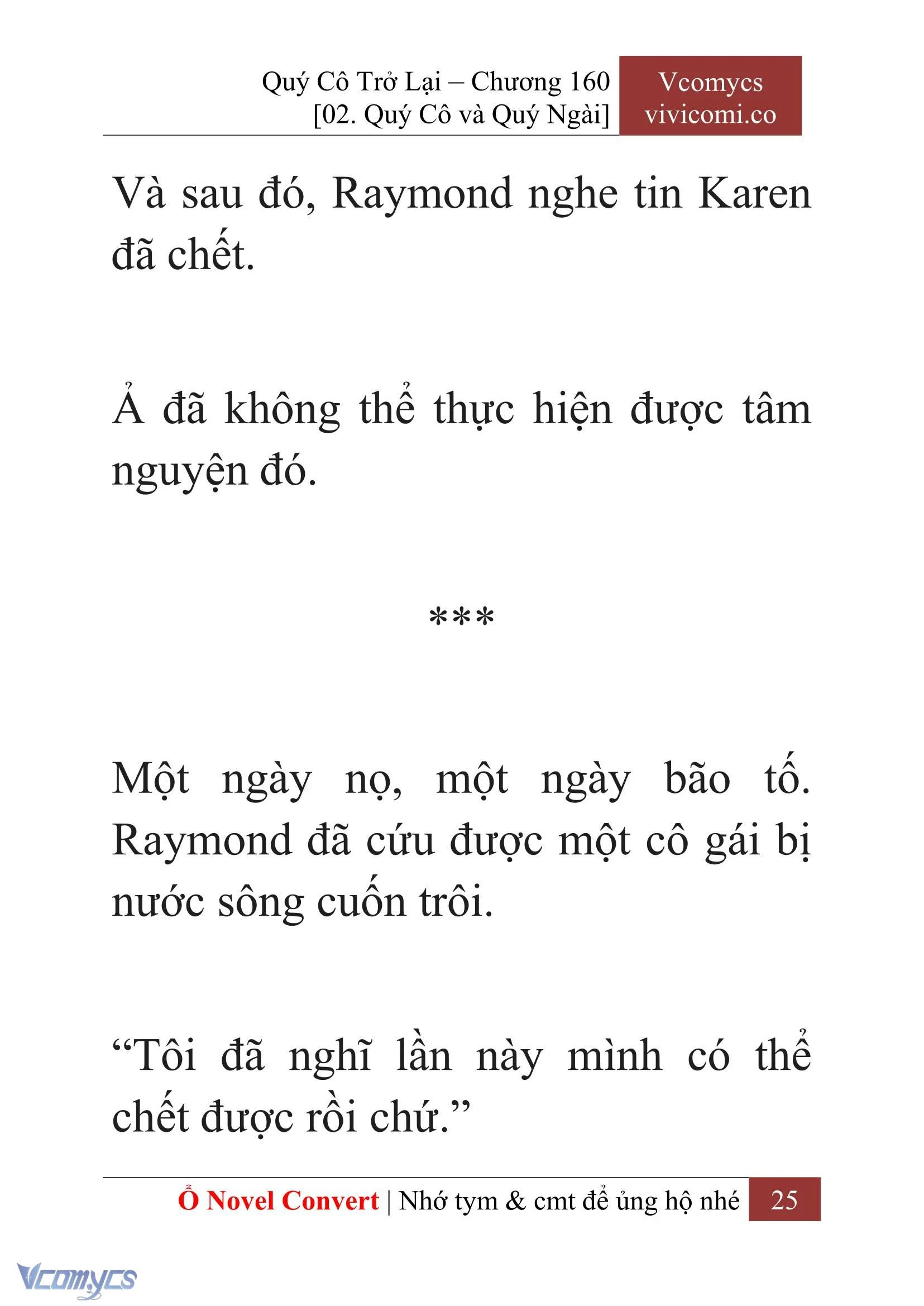 [Novel] Quý Cô Trở Lại Chapter  160 - 27