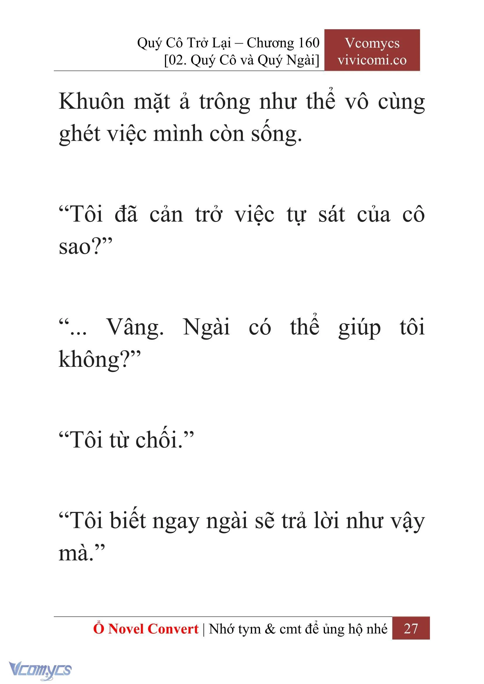 [Novel] Quý Cô Trở Lại Chapter  160 - 29