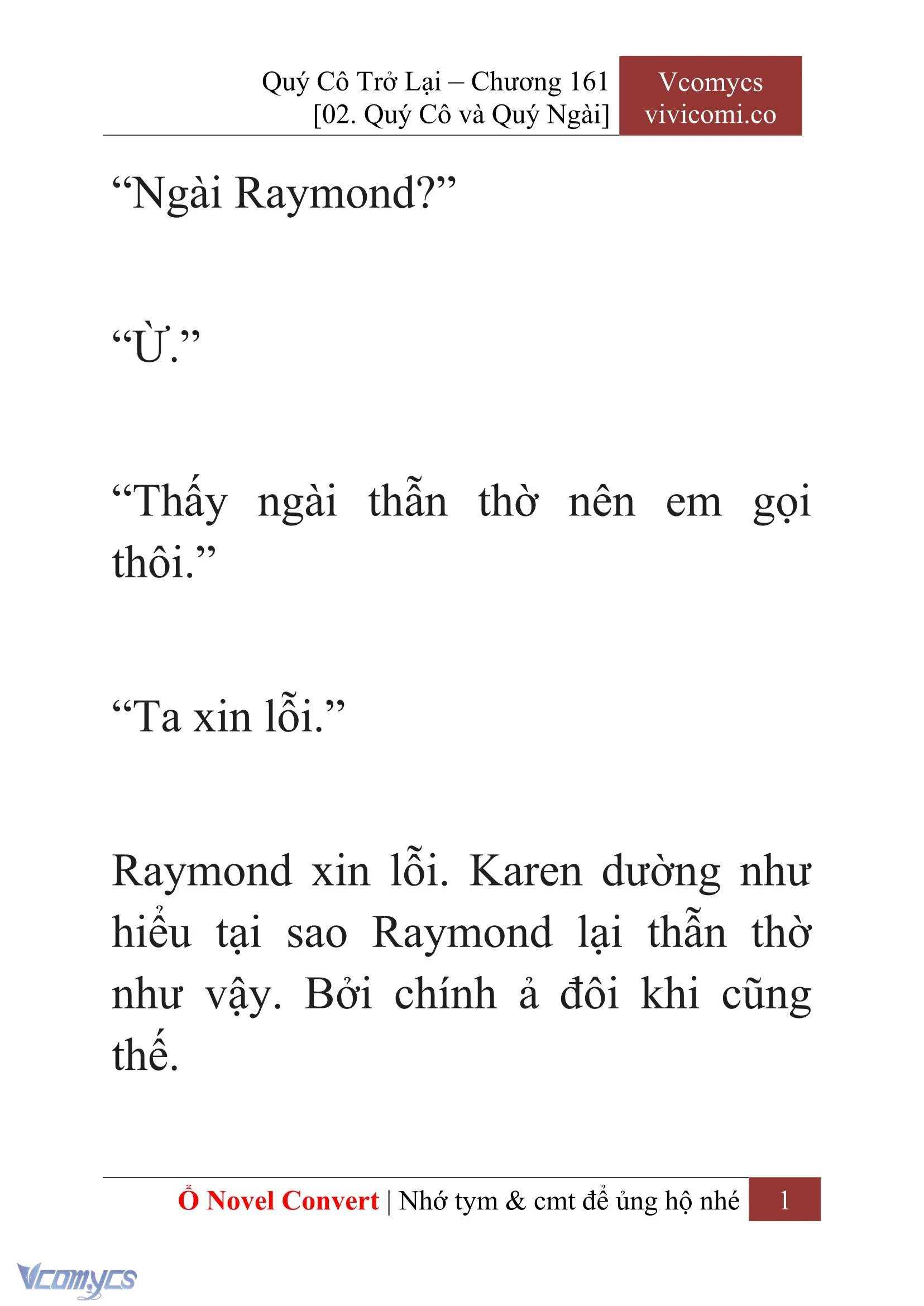 [Novel] Quý Cô Trở Lại Chapter  161 - 3