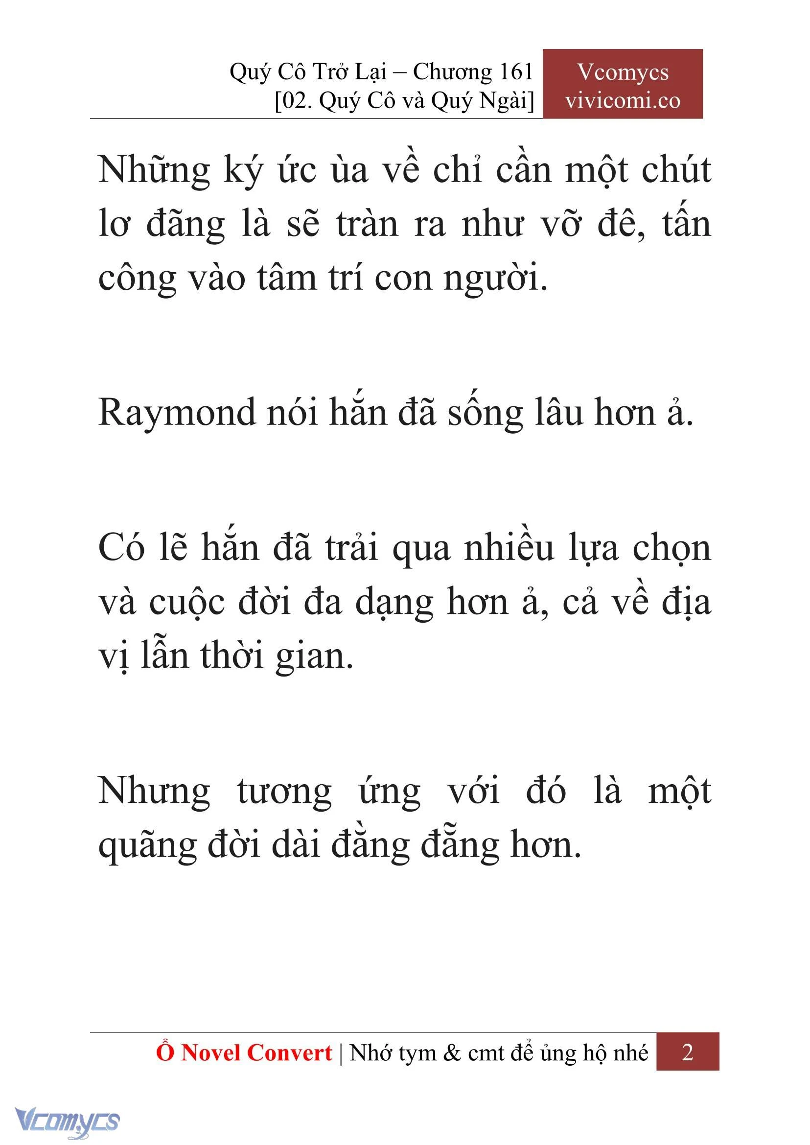 [Novel] Quý Cô Trở Lại Chapter  161 - 4