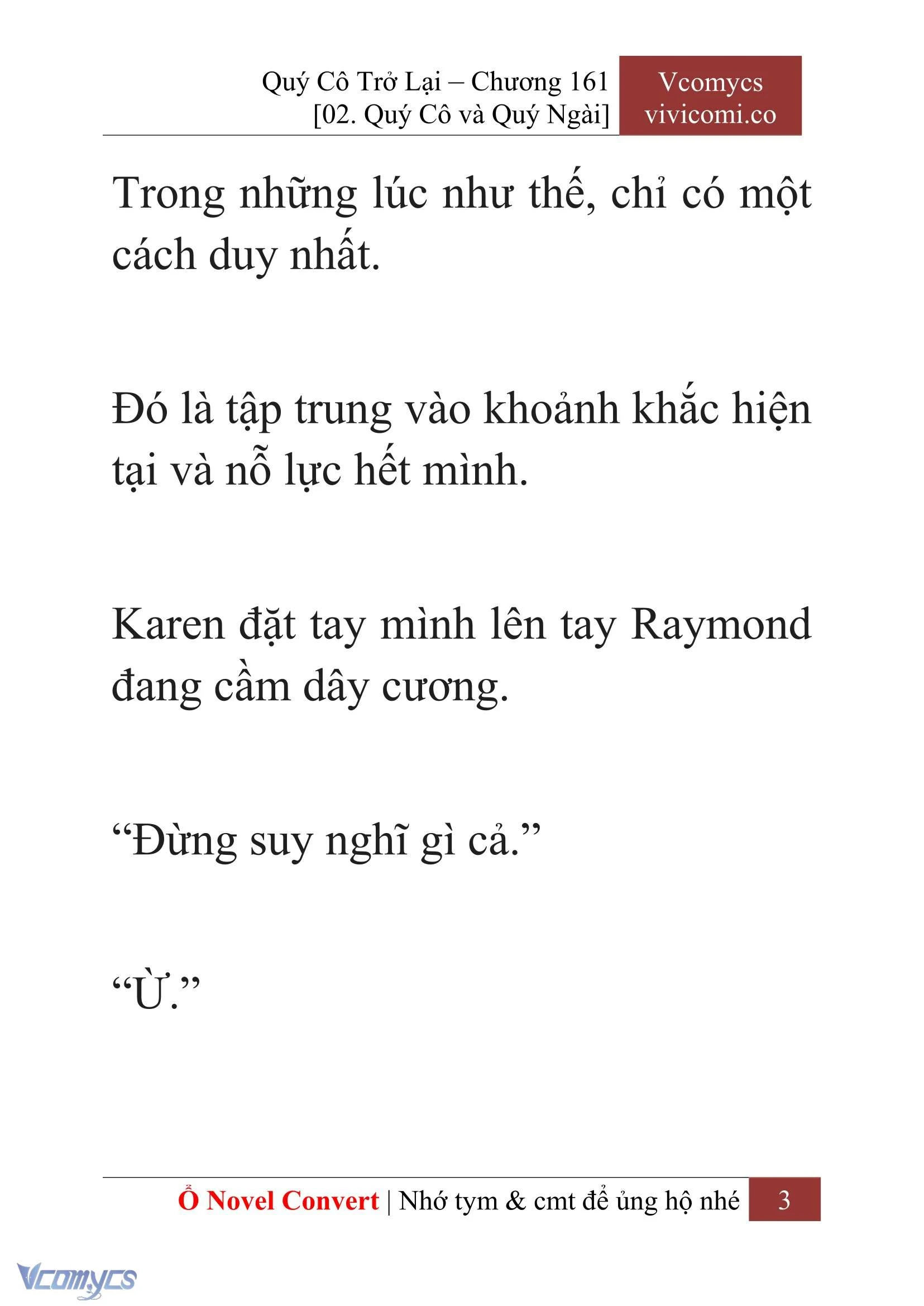 [Novel] Quý Cô Trở Lại Chapter  161 - 5