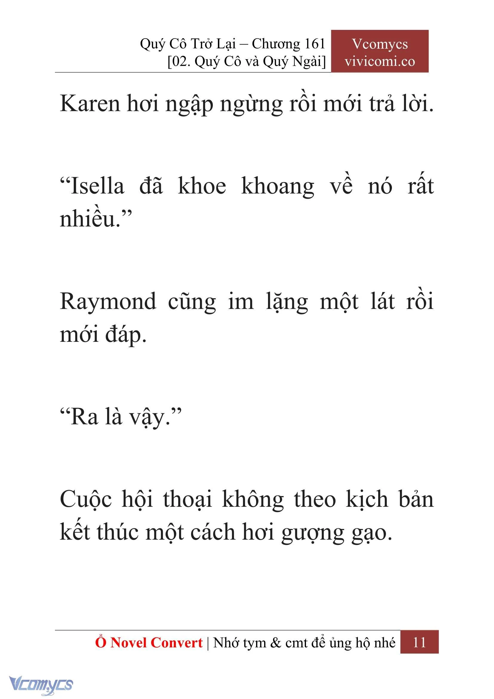[Novel] Quý Cô Trở Lại Chapter  161 - 13