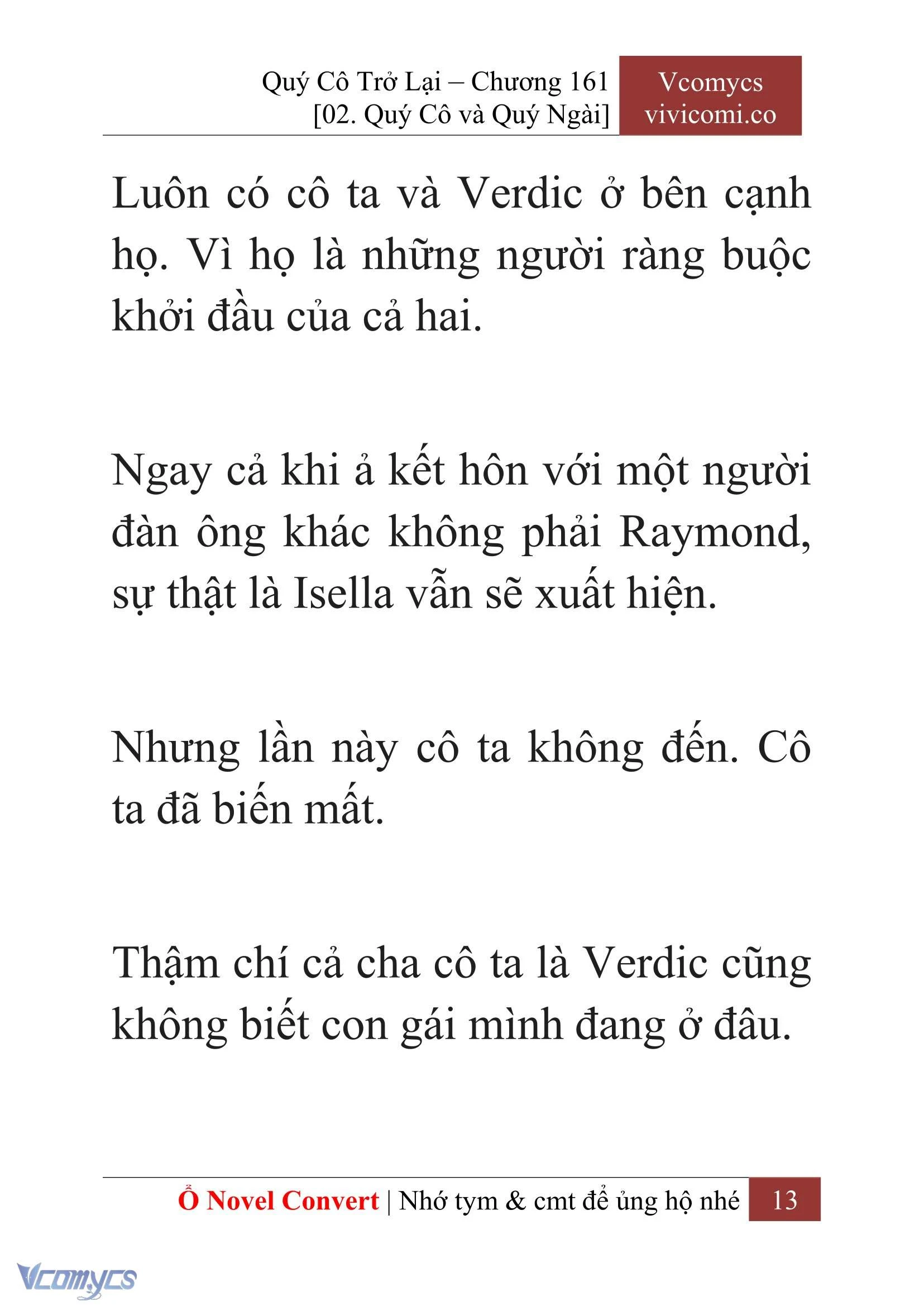 [Novel] Quý Cô Trở Lại Chapter  161 - 15