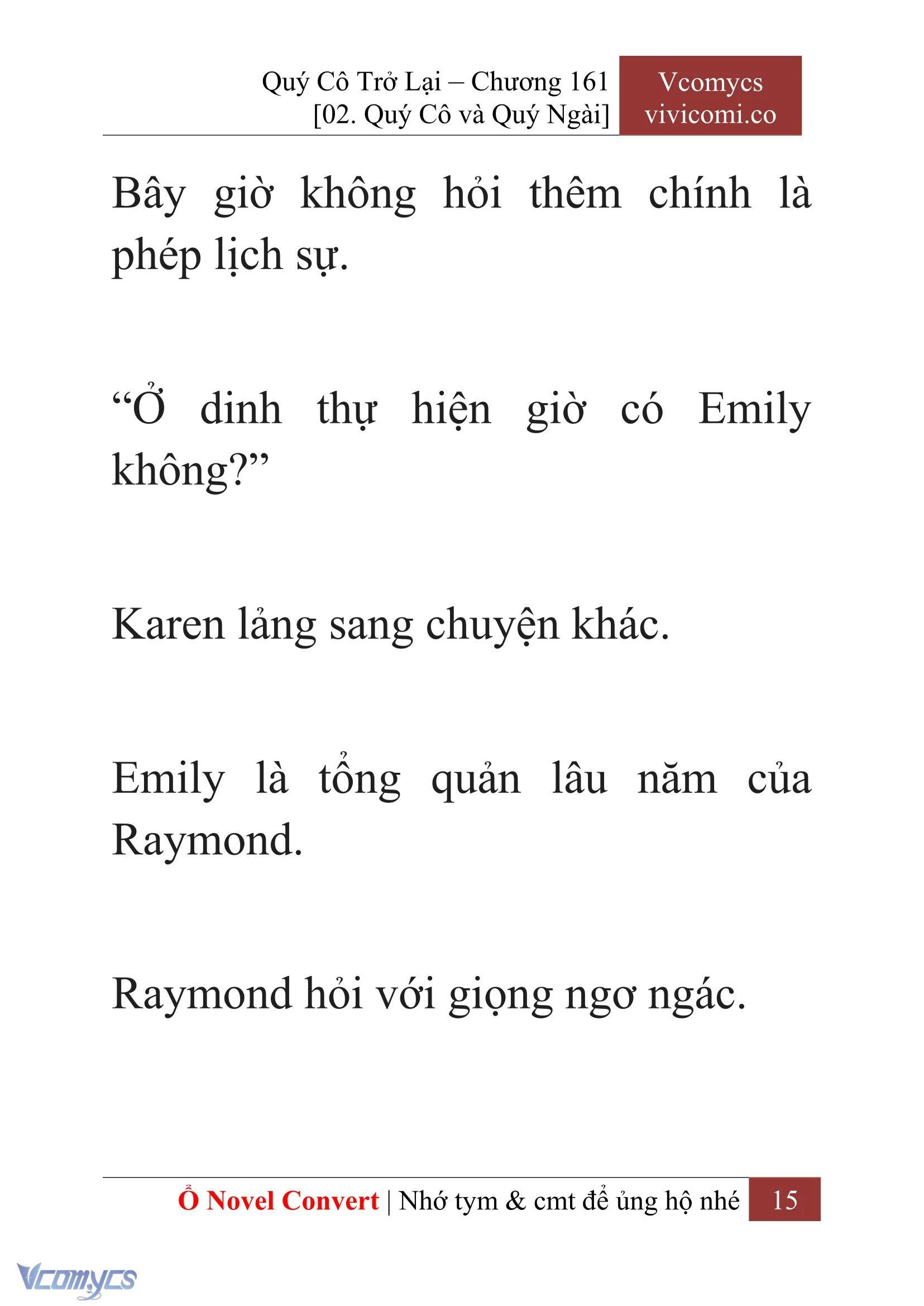 [Novel] Quý Cô Trở Lại Chapter  161 - 17