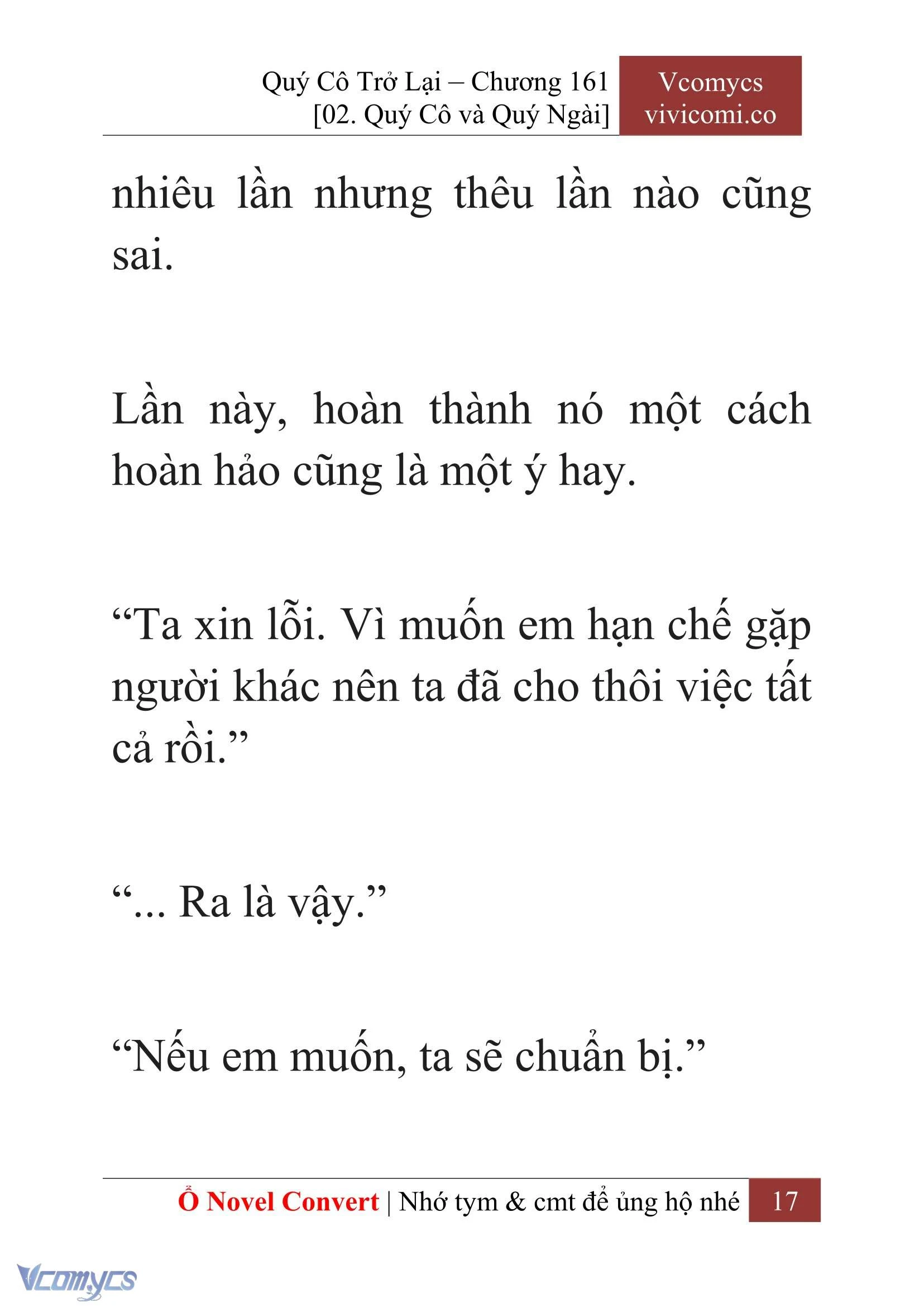 [Novel] Quý Cô Trở Lại Chapter  161 - 19
