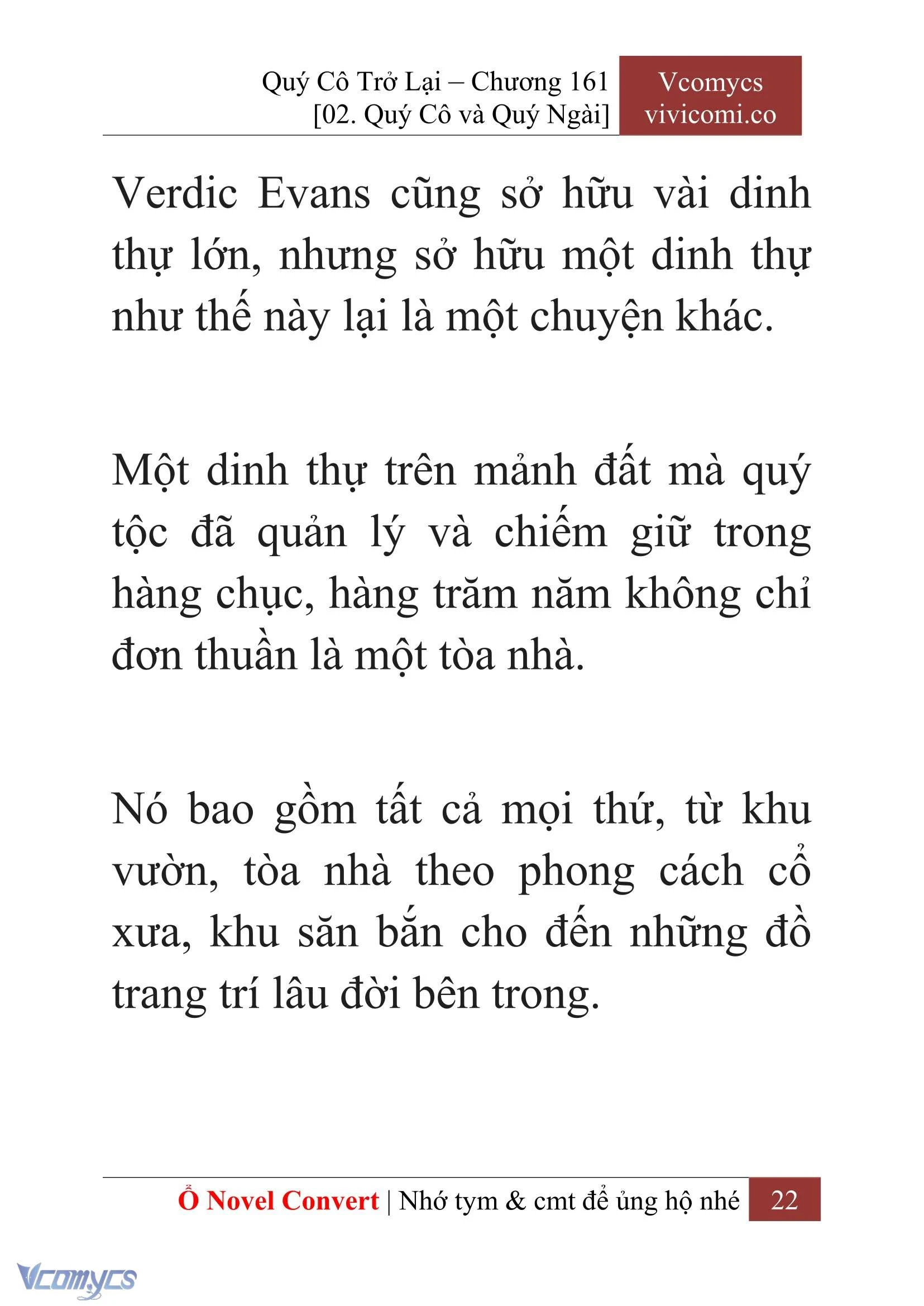 [Novel] Quý Cô Trở Lại Chapter  161 - 24