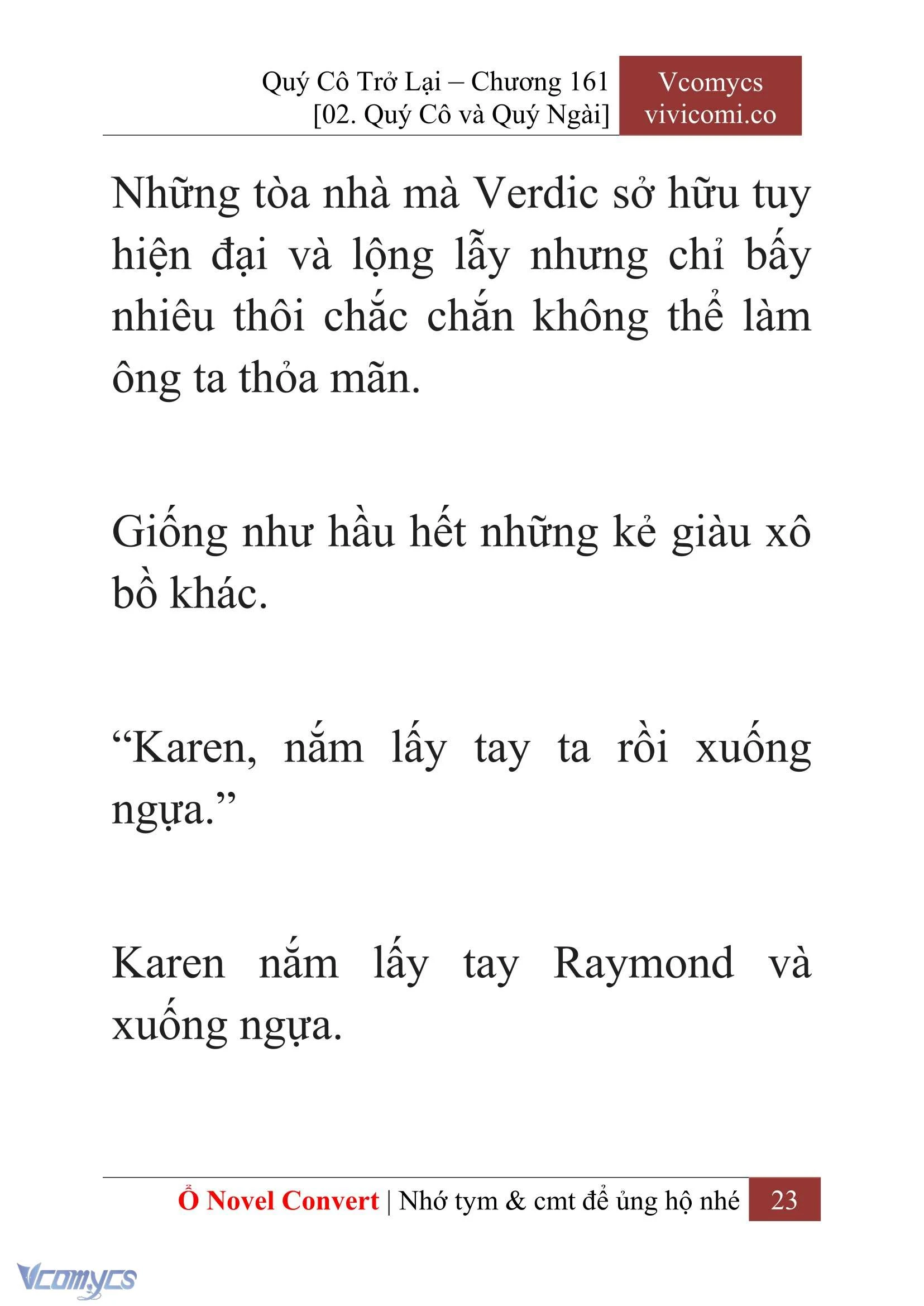 [Novel] Quý Cô Trở Lại Chapter  161 - 25