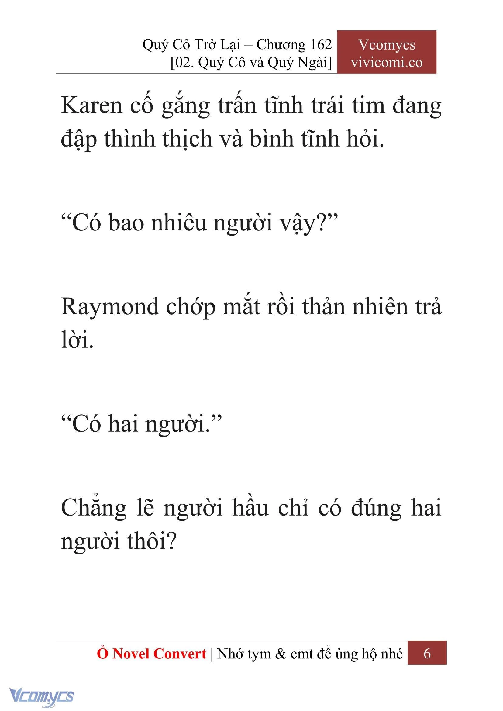 [Novel] Quý Cô Trở Lại Chapter  162 - 8