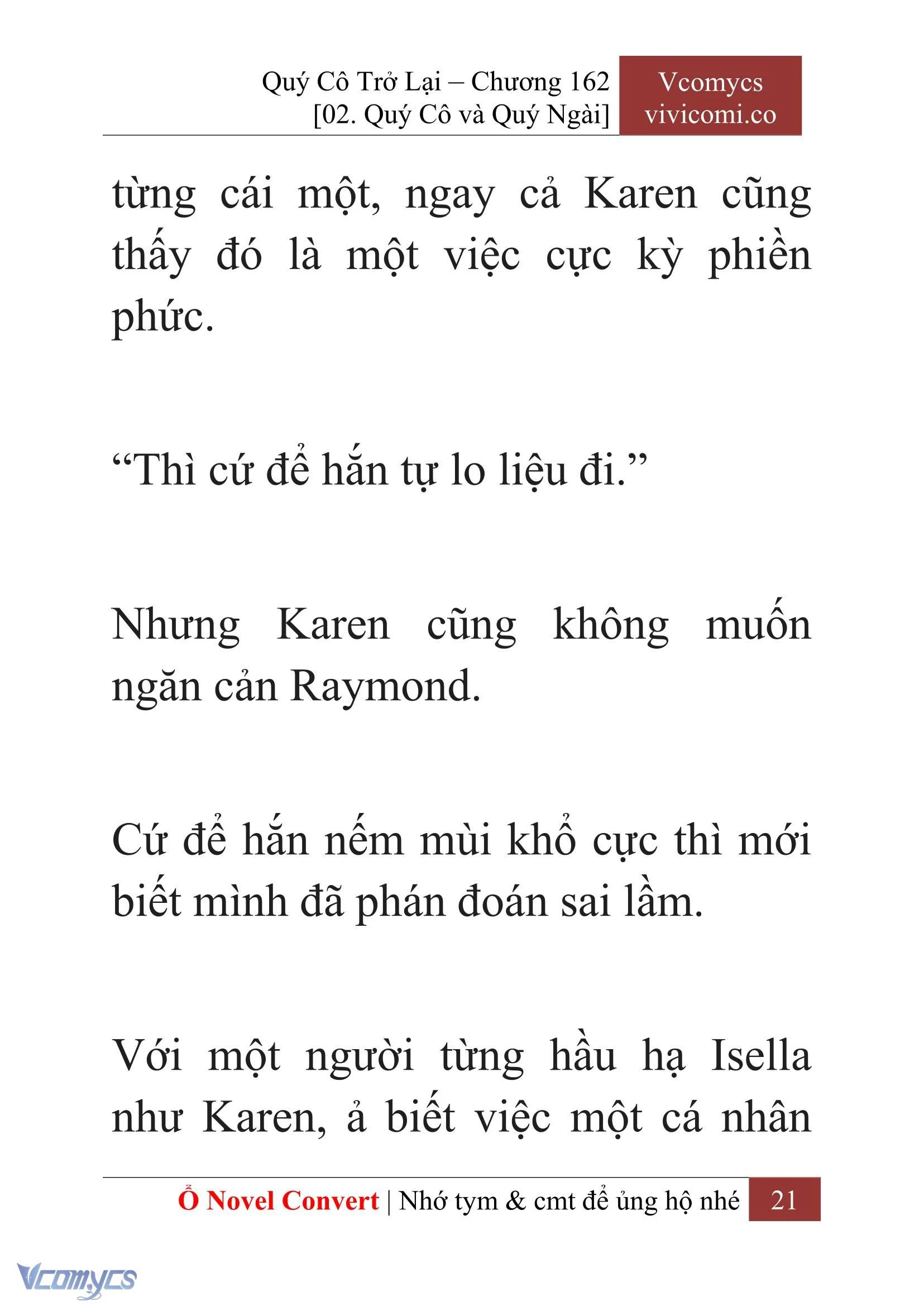 [Novel] Quý Cô Trở Lại Chapter  162 - 23