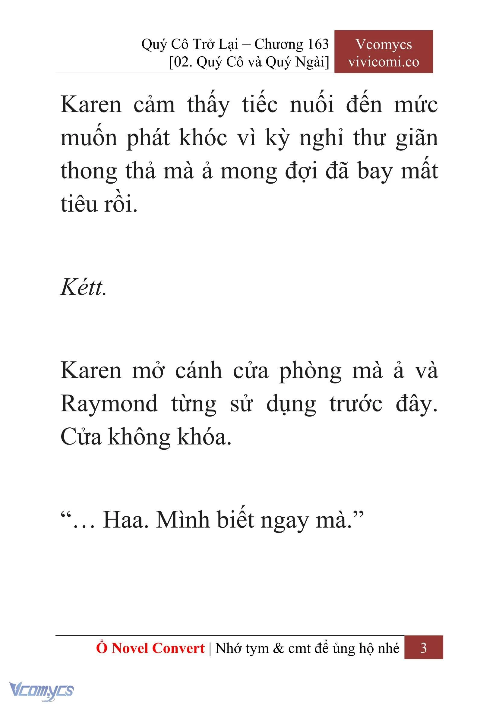 [Novel] Quý Cô Trở Lại Chapter  163 - 5