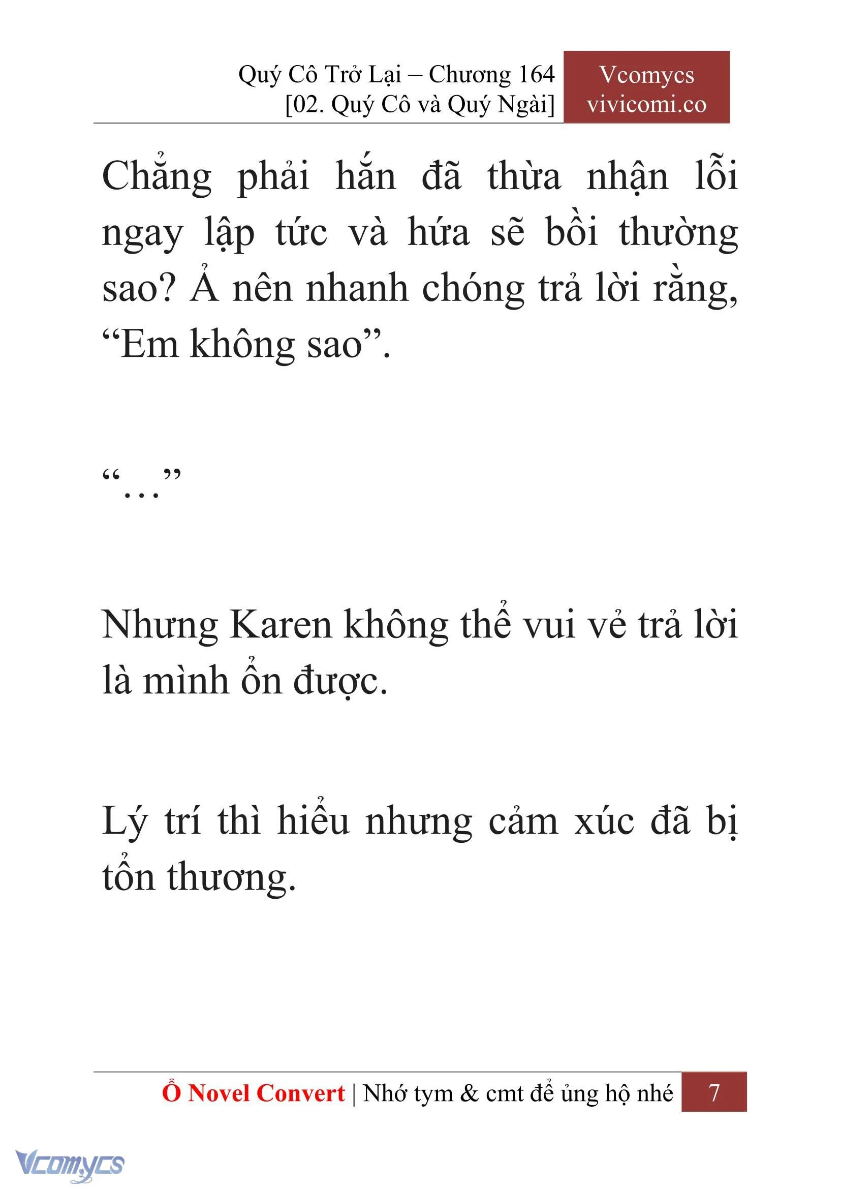 [Novel] Quý Cô Trở Lại Chapter  164 - 9