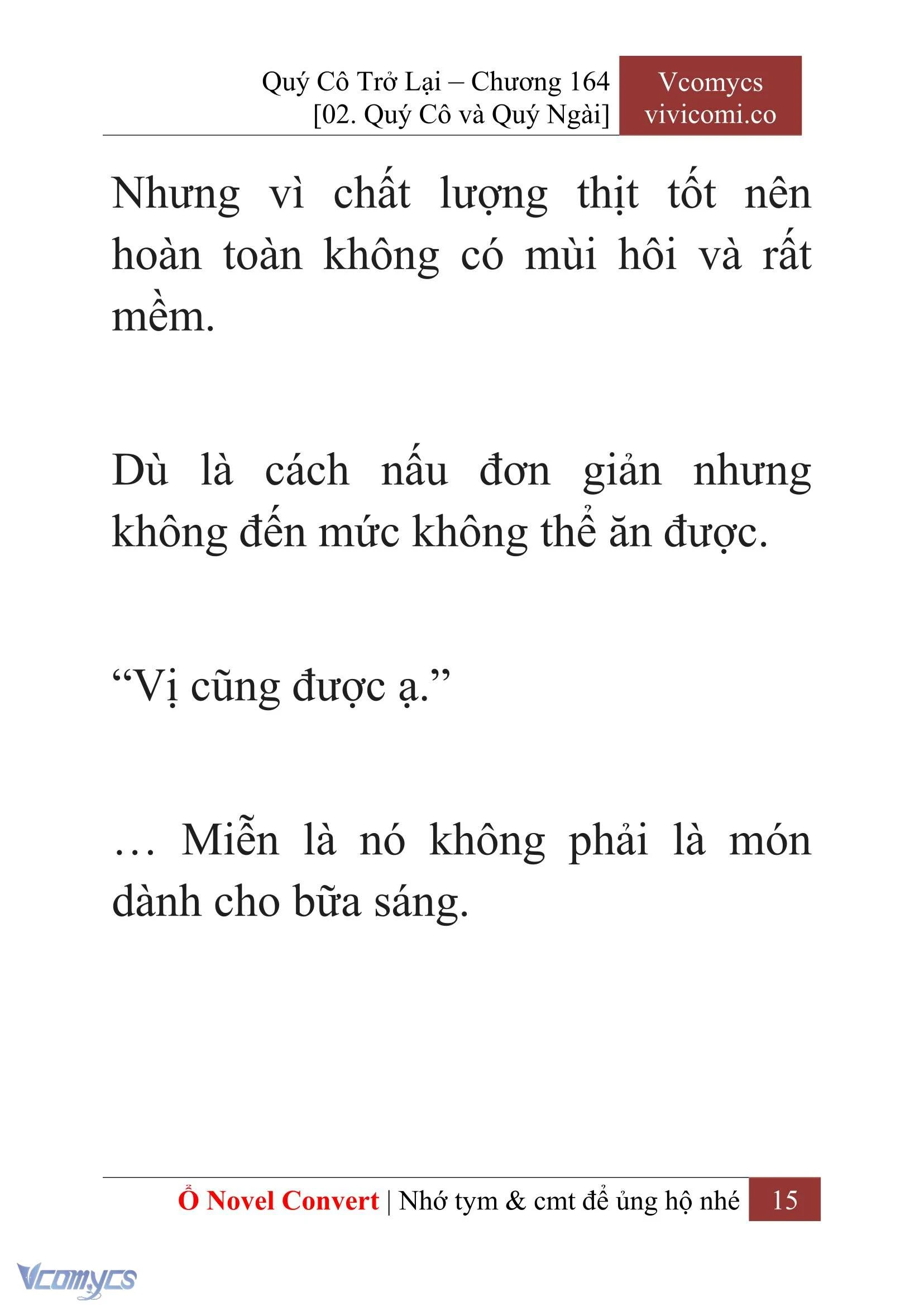 [Novel] Quý Cô Trở Lại Chapter  164 - 17