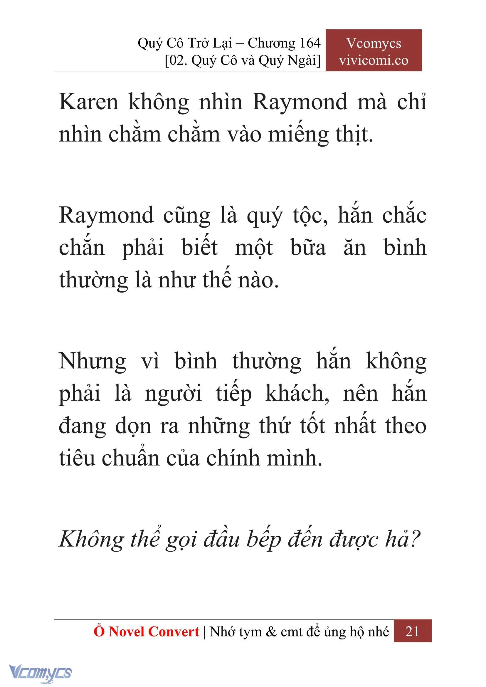 [Novel] Quý Cô Trở Lại Chapter  164 - 23