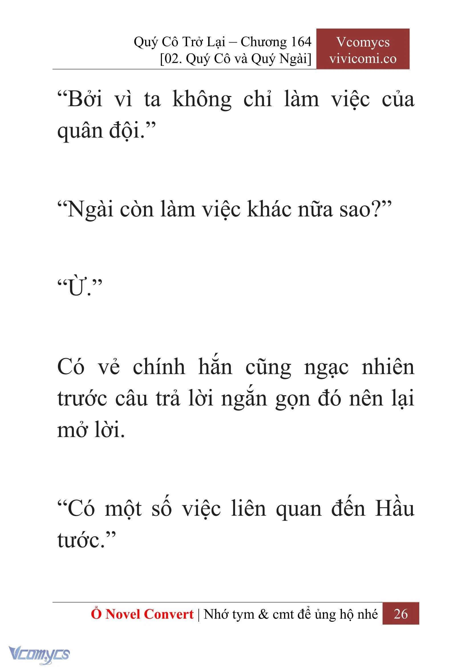 [Novel] Quý Cô Trở Lại Chapter  164 - 28