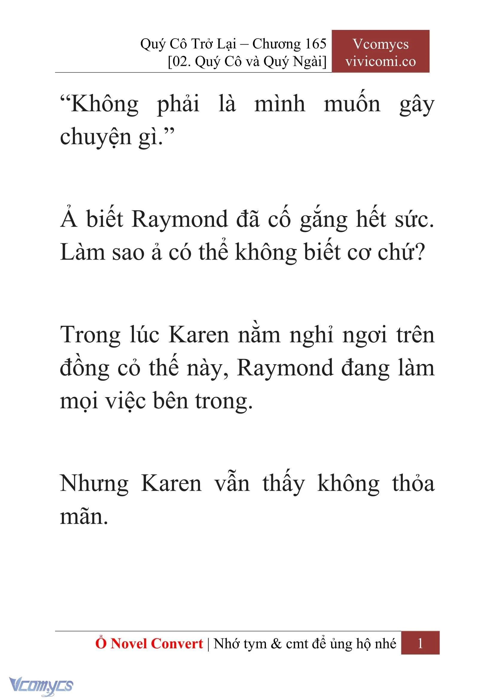 [Novel] Quý Cô Trở Lại Chapter  165 - 3
