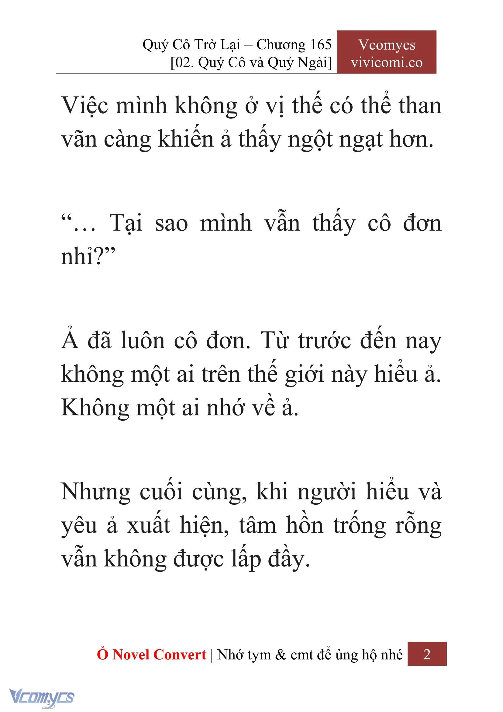 [Novel] Quý Cô Trở Lại Chapter  165 - 4