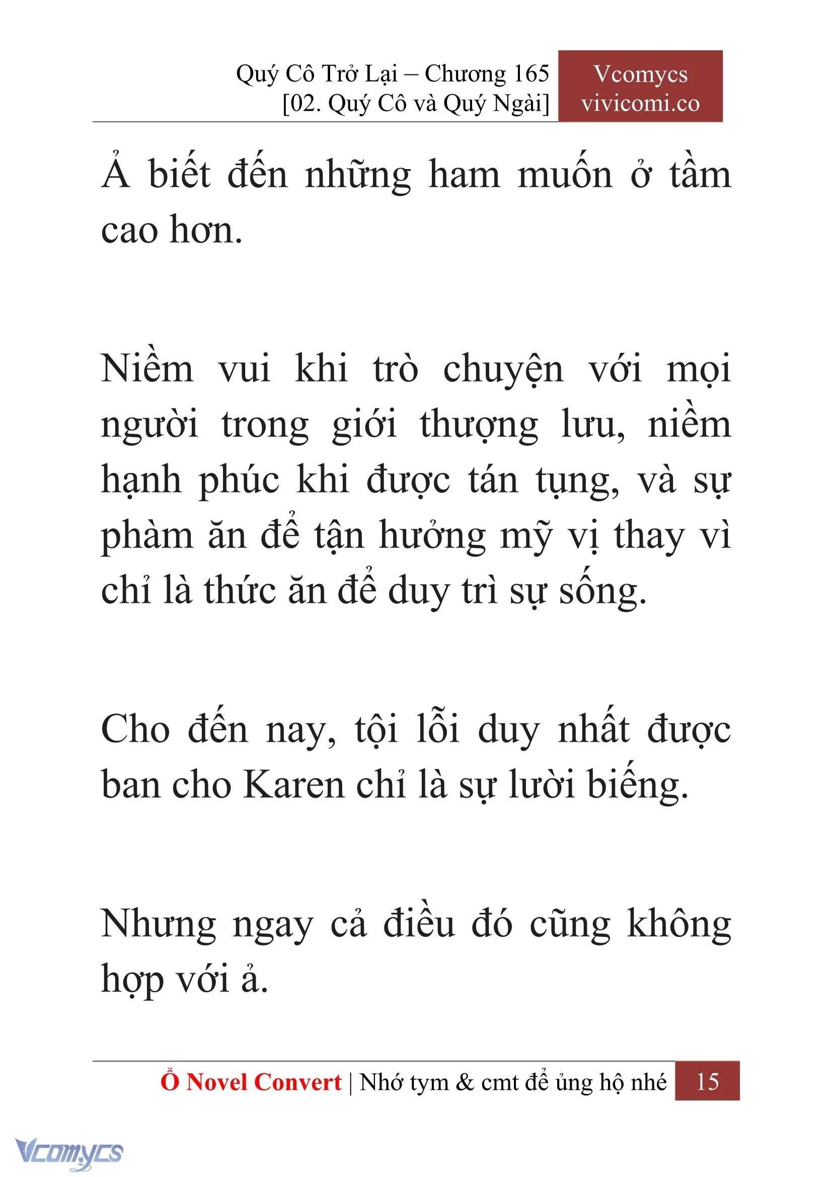 [Novel] Quý Cô Trở Lại Chapter  165 - 17