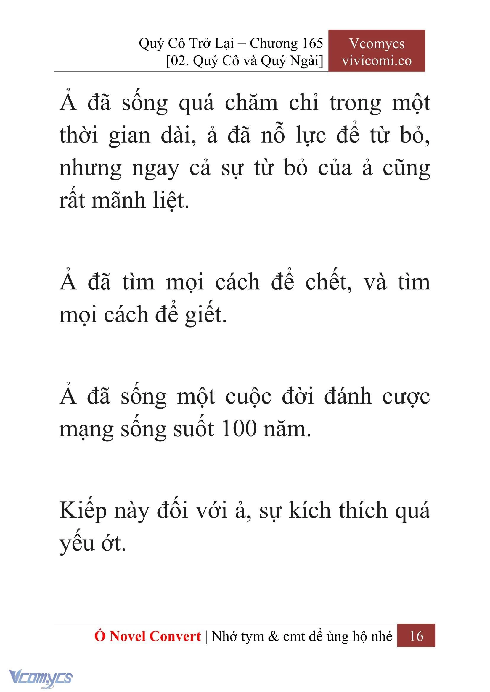[Novel] Quý Cô Trở Lại Chapter  165 - 18