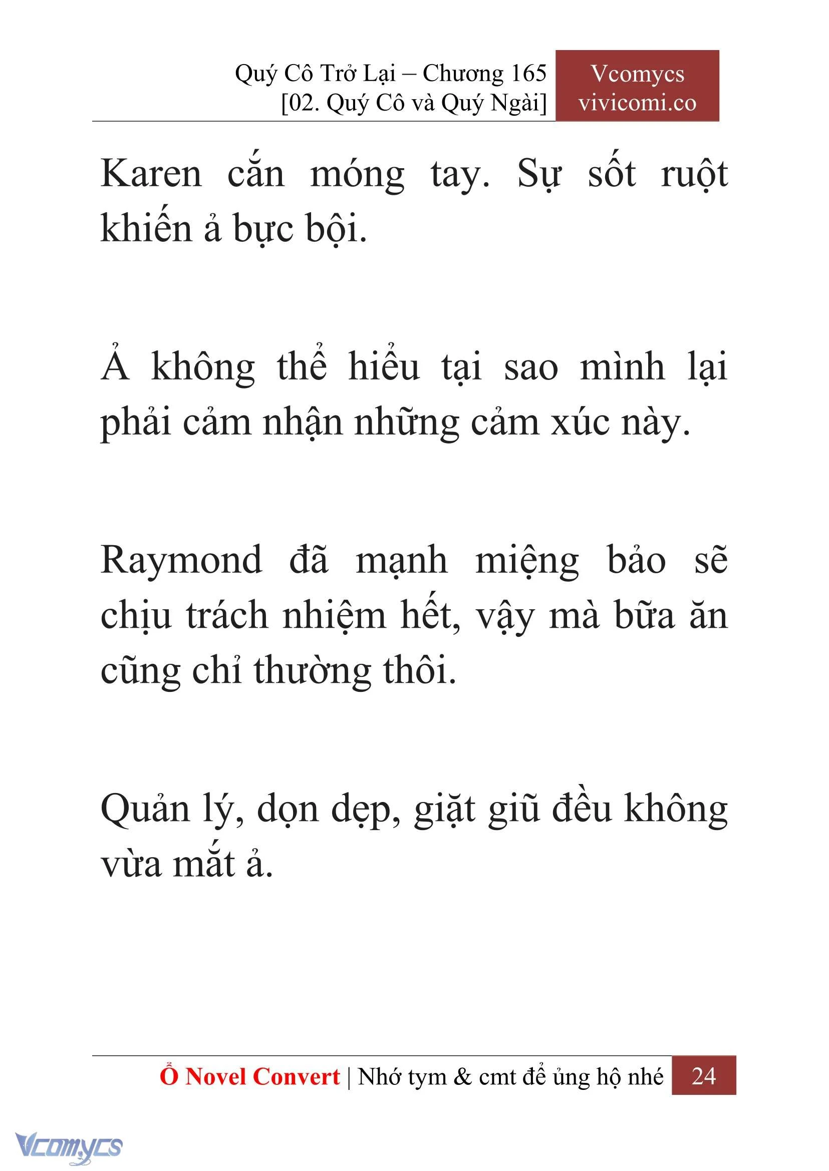 [Novel] Quý Cô Trở Lại Chapter  165 - 26