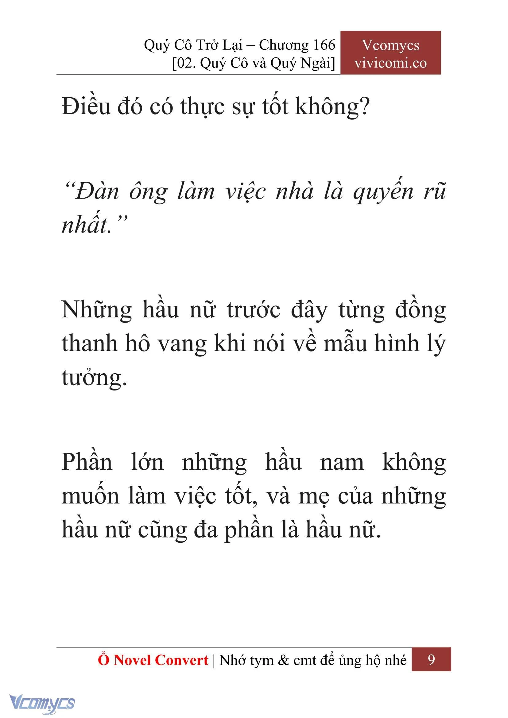 [Novel] Quý Cô Trở Lại Chapter  166 - 11
