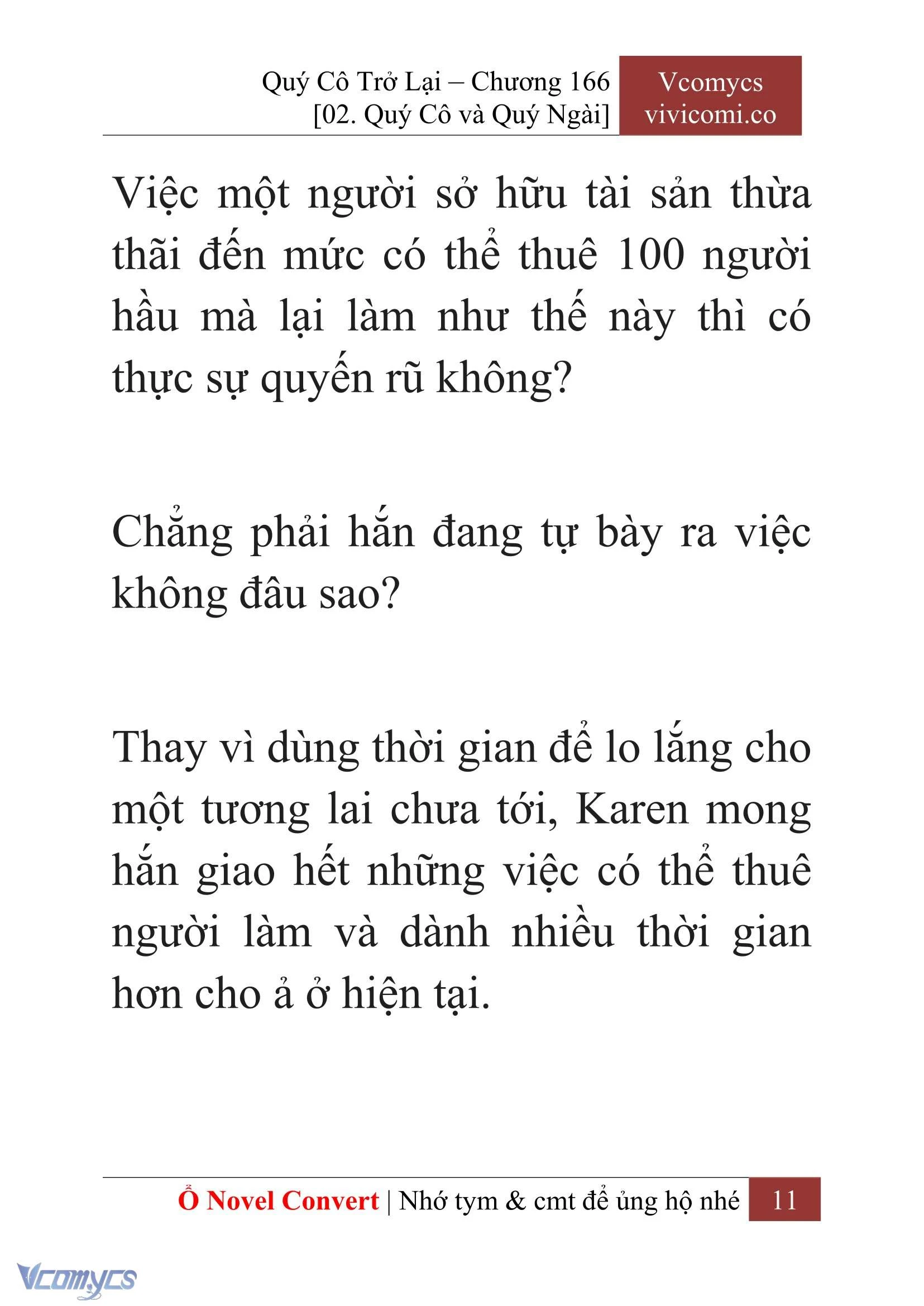 [Novel] Quý Cô Trở Lại Chapter  166 - 13
