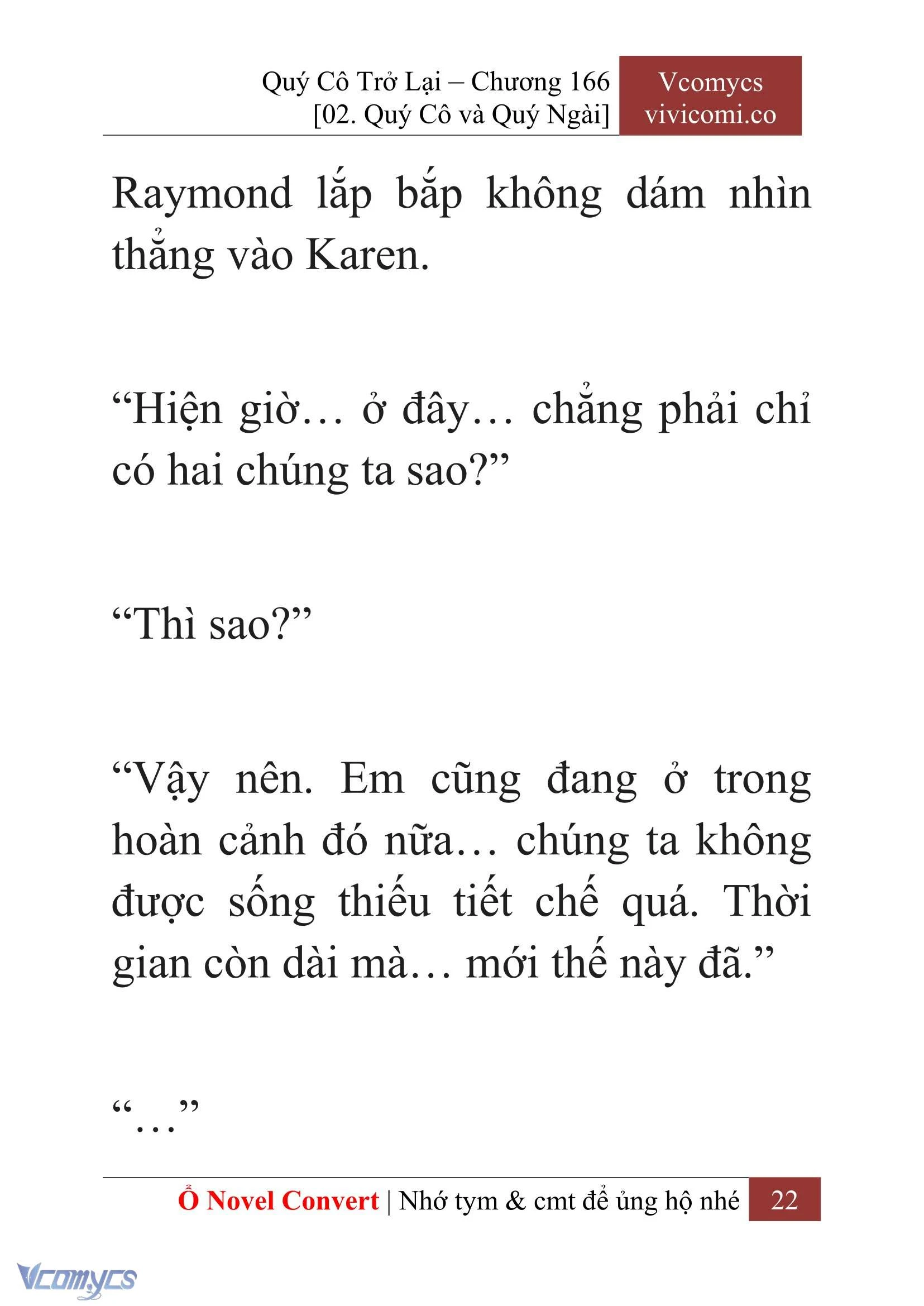 [Novel] Quý Cô Trở Lại Chapter  166 - 24