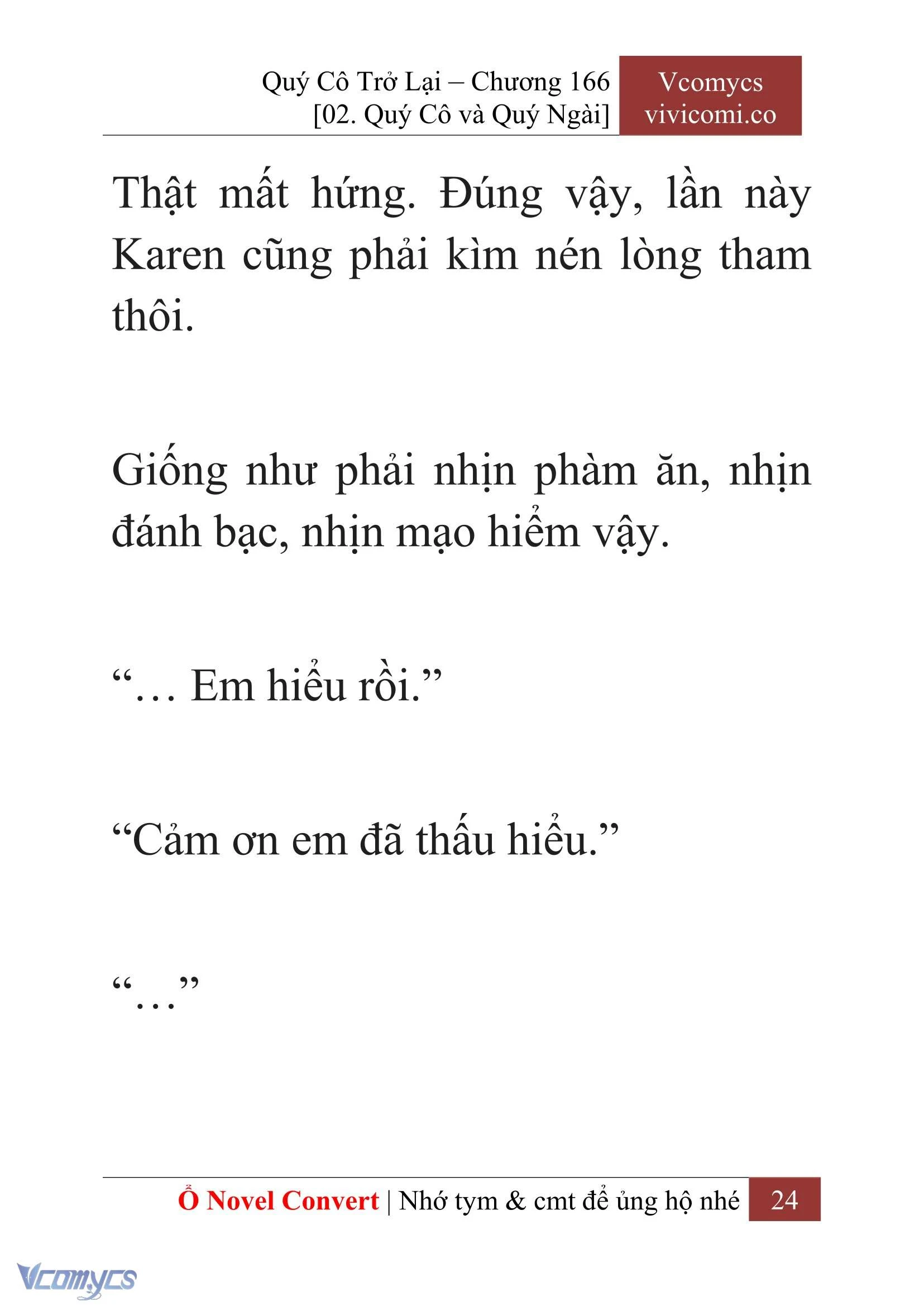 [Novel] Quý Cô Trở Lại Chapter  166 - 26