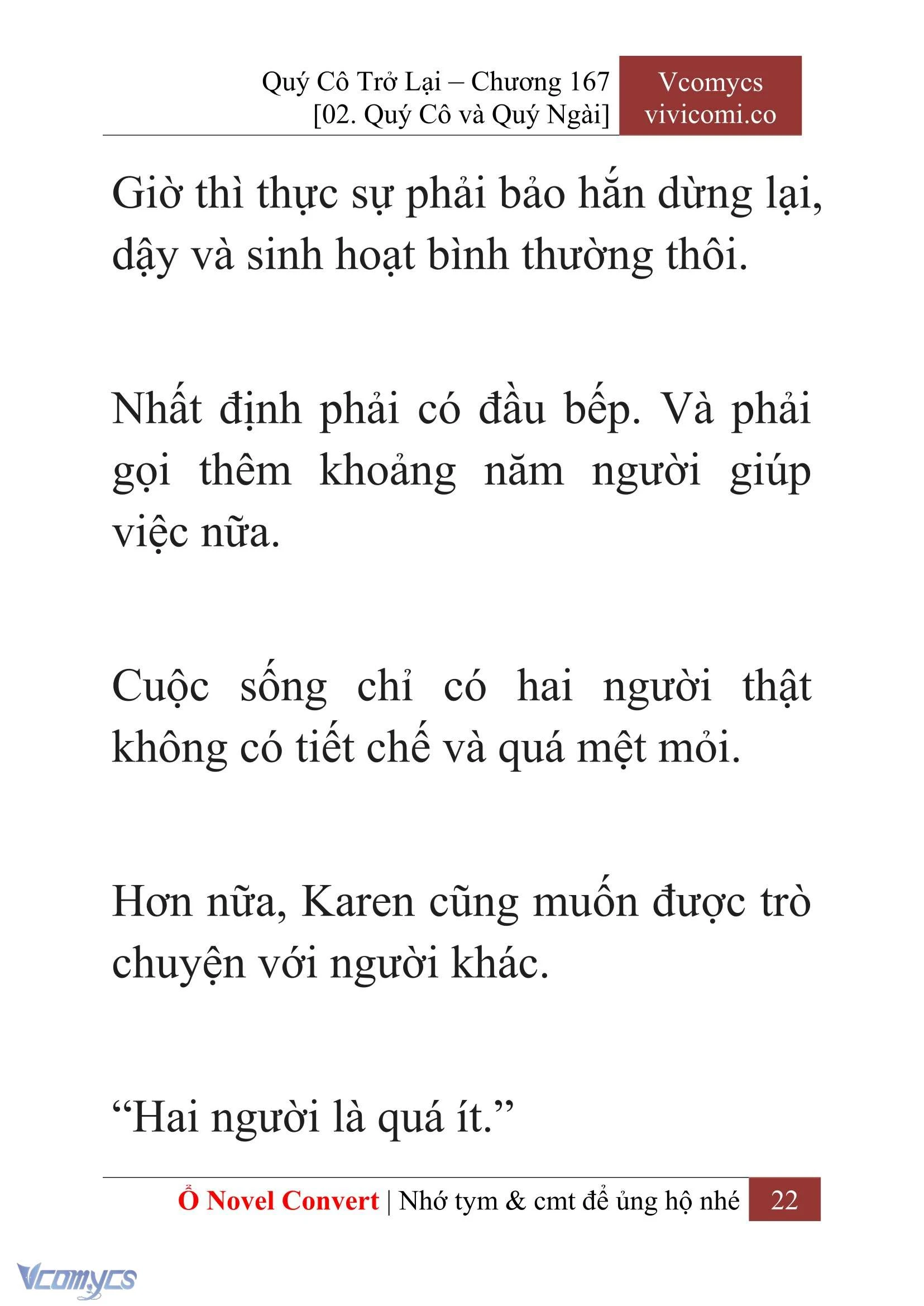 [Novel] Quý Cô Trở Lại Chapter  167 - 24