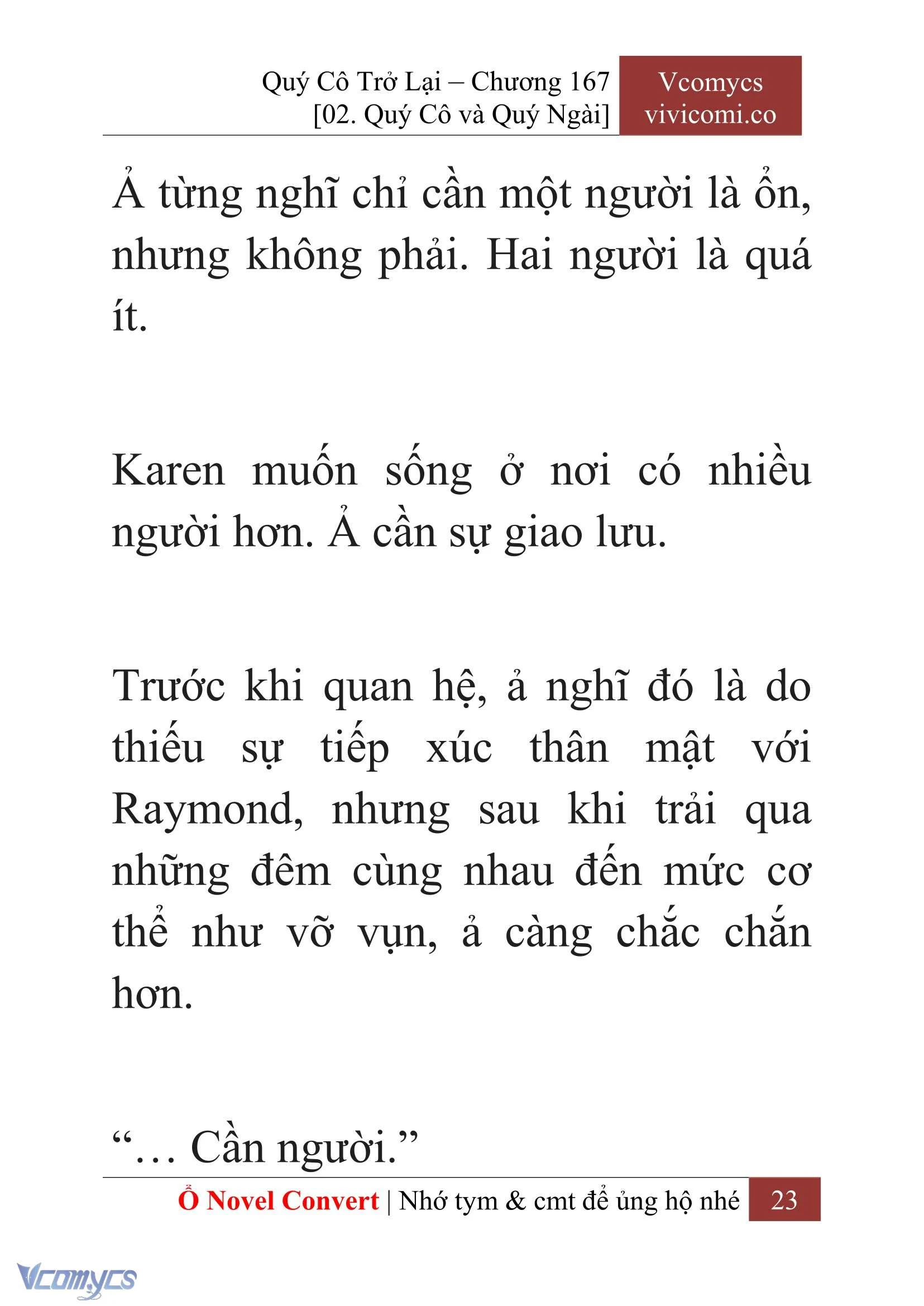 [Novel] Quý Cô Trở Lại Chapter  167 - 25