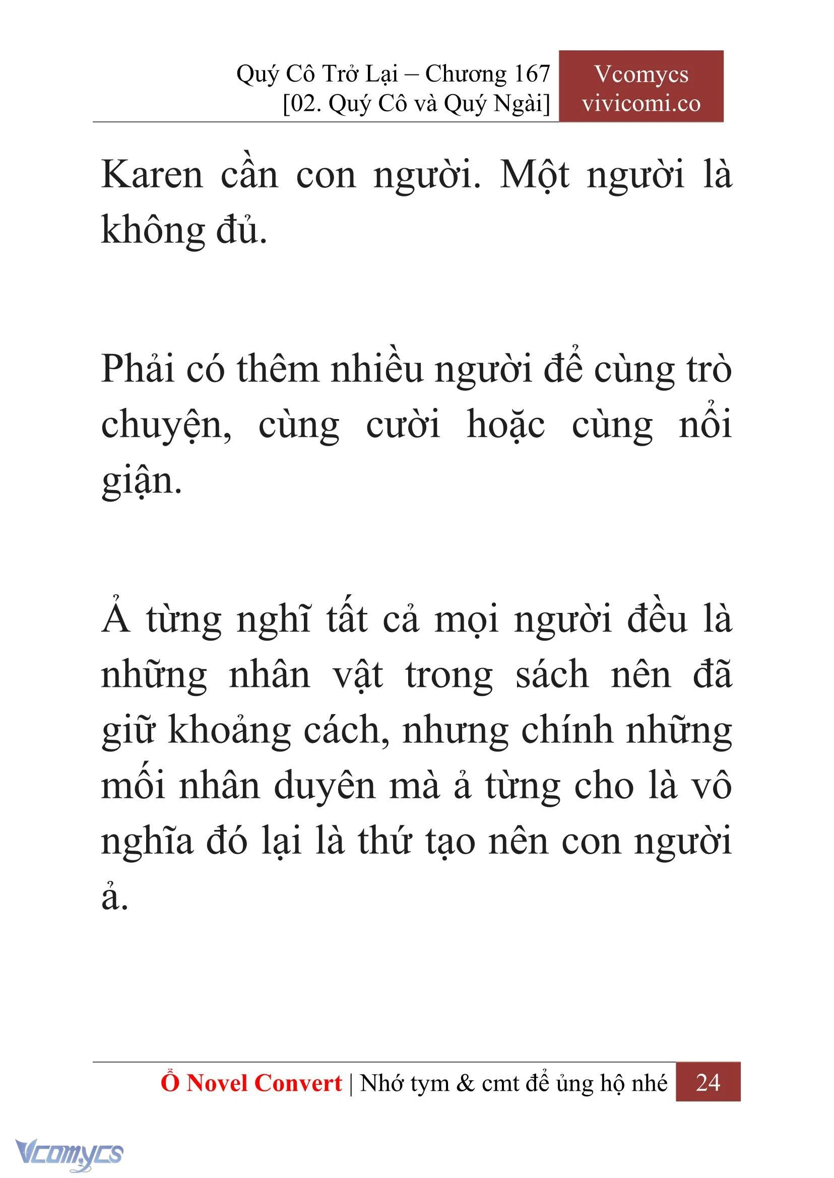 [Novel] Quý Cô Trở Lại Chapter  167 - 26
