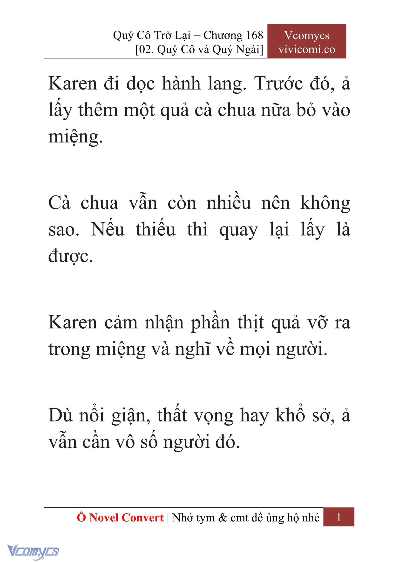 [Novel] Quý Cô Trở Lại Chapter  168 - 3