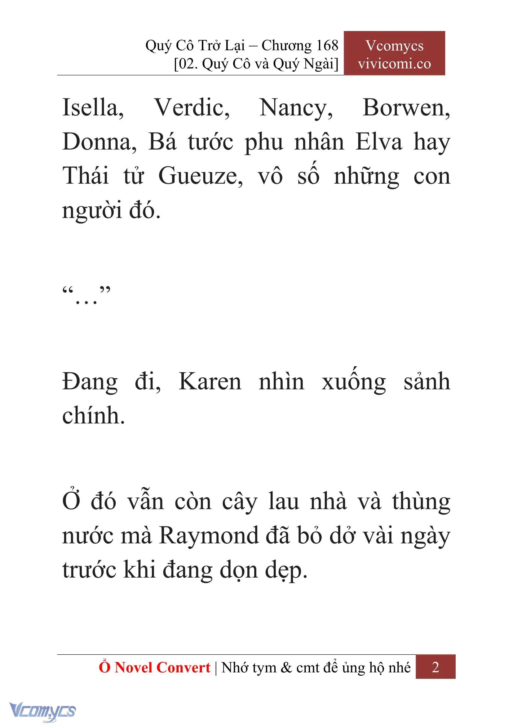 [Novel] Quý Cô Trở Lại Chapter  168 - 4