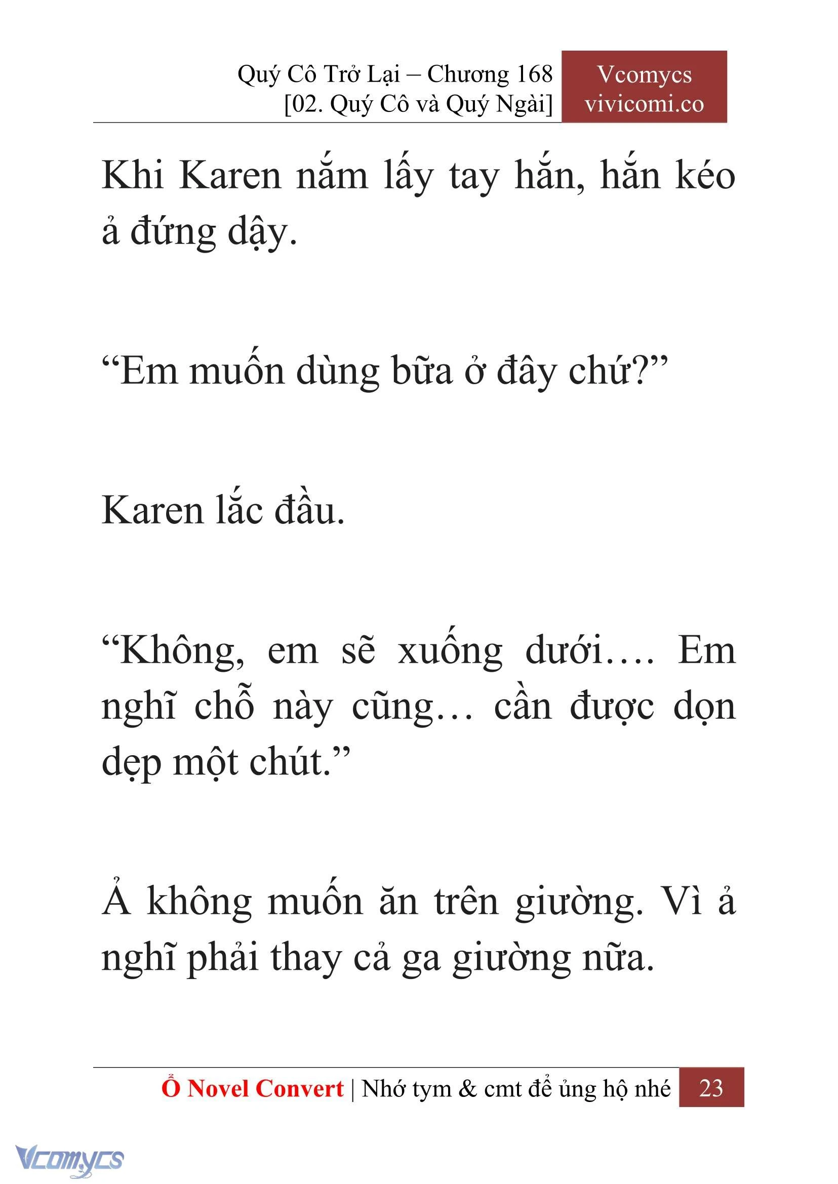 [Novel] Quý Cô Trở Lại Chapter  168 - 25