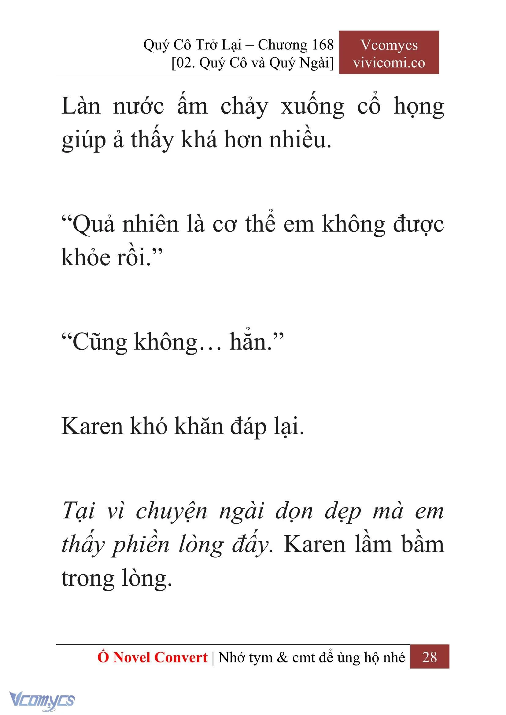 [Novel] Quý Cô Trở Lại Chapter  168 - 30