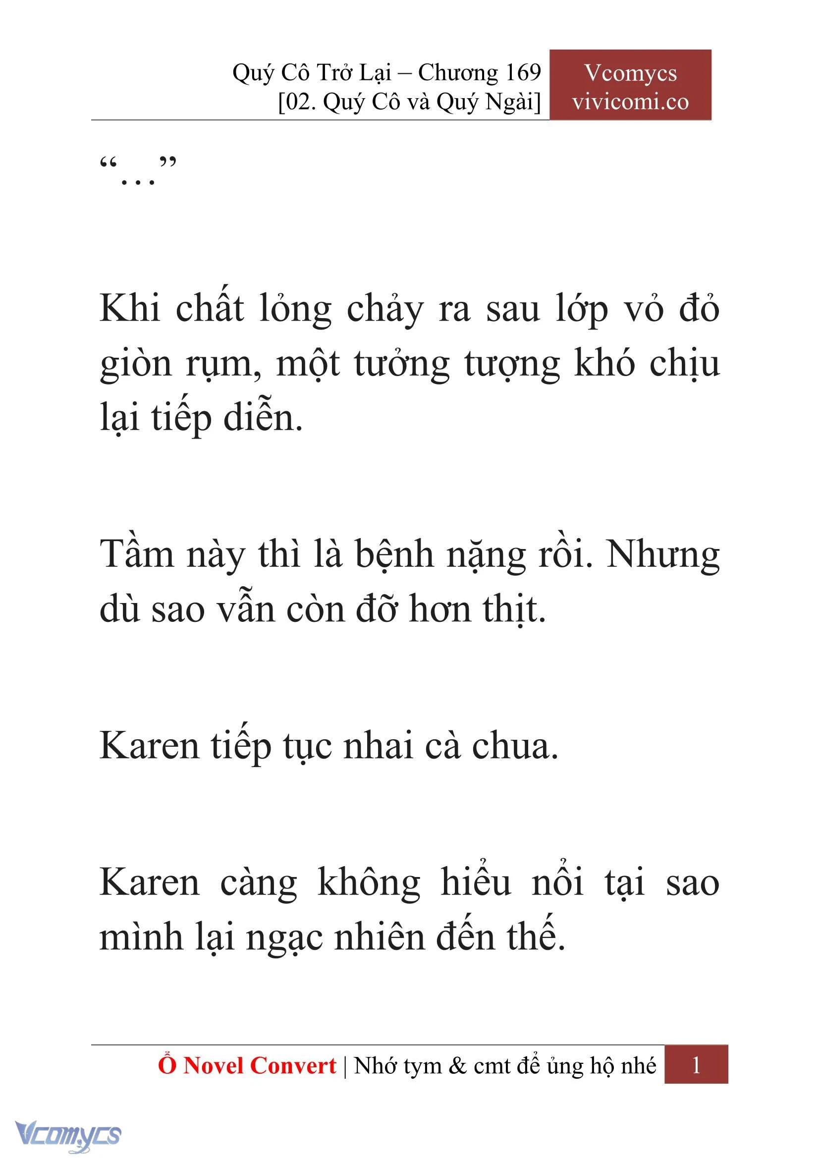 [Novel] Quý Cô Trở Lại Chapter  169 - 3