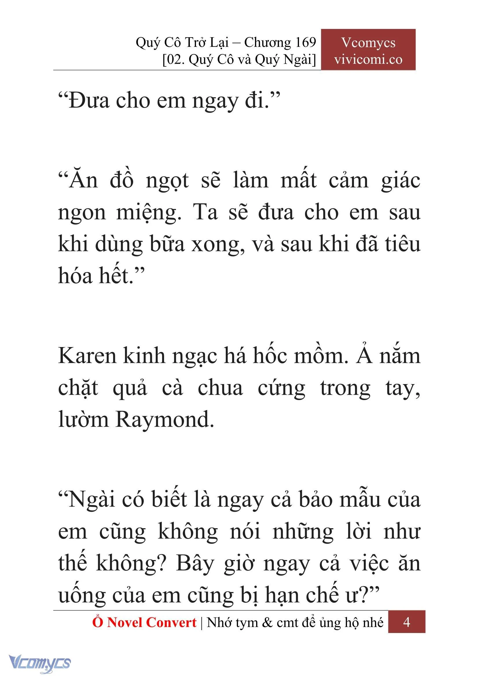 [Novel] Quý Cô Trở Lại Chapter  169 - 6