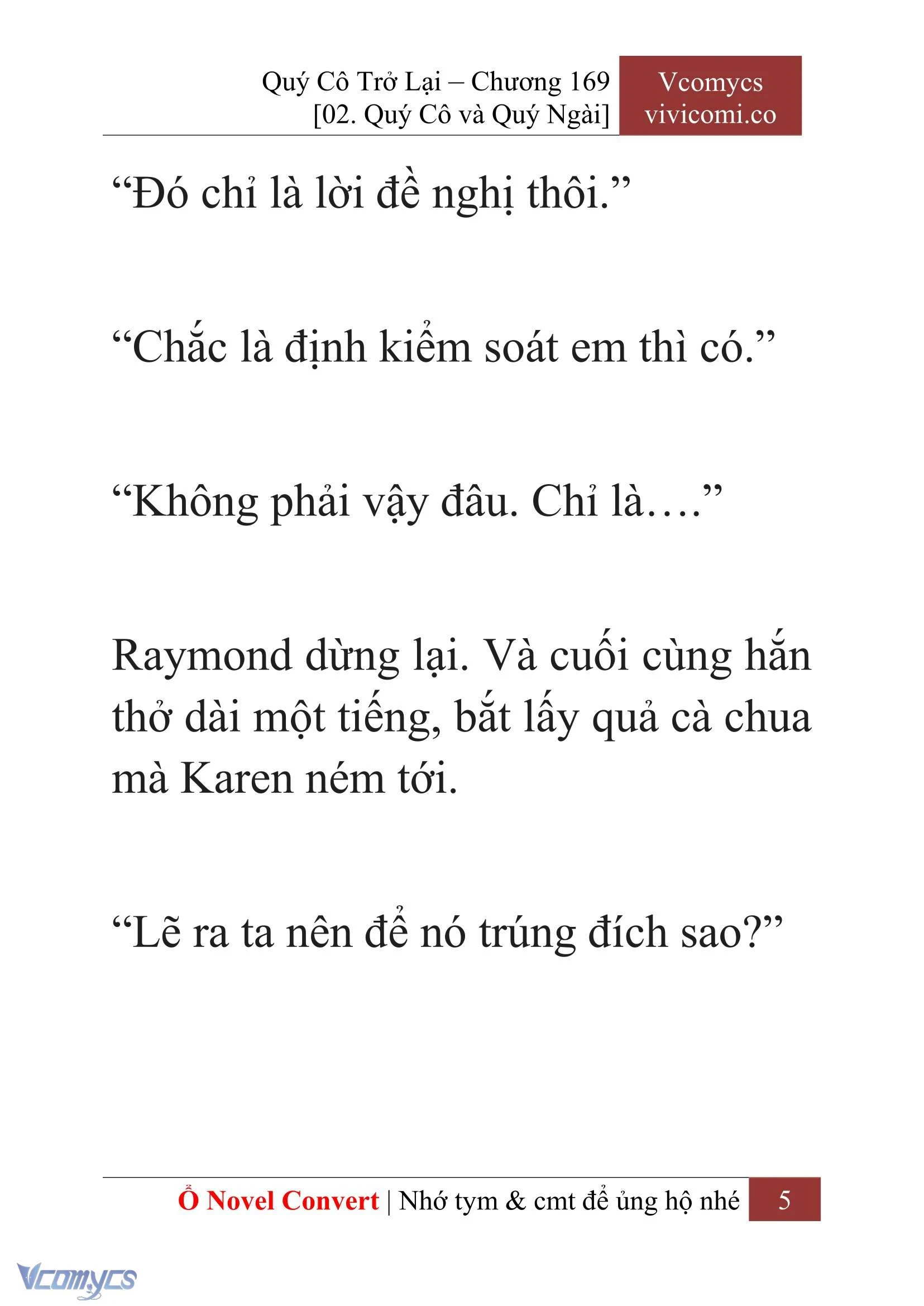 [Novel] Quý Cô Trở Lại Chapter  169 - 7
