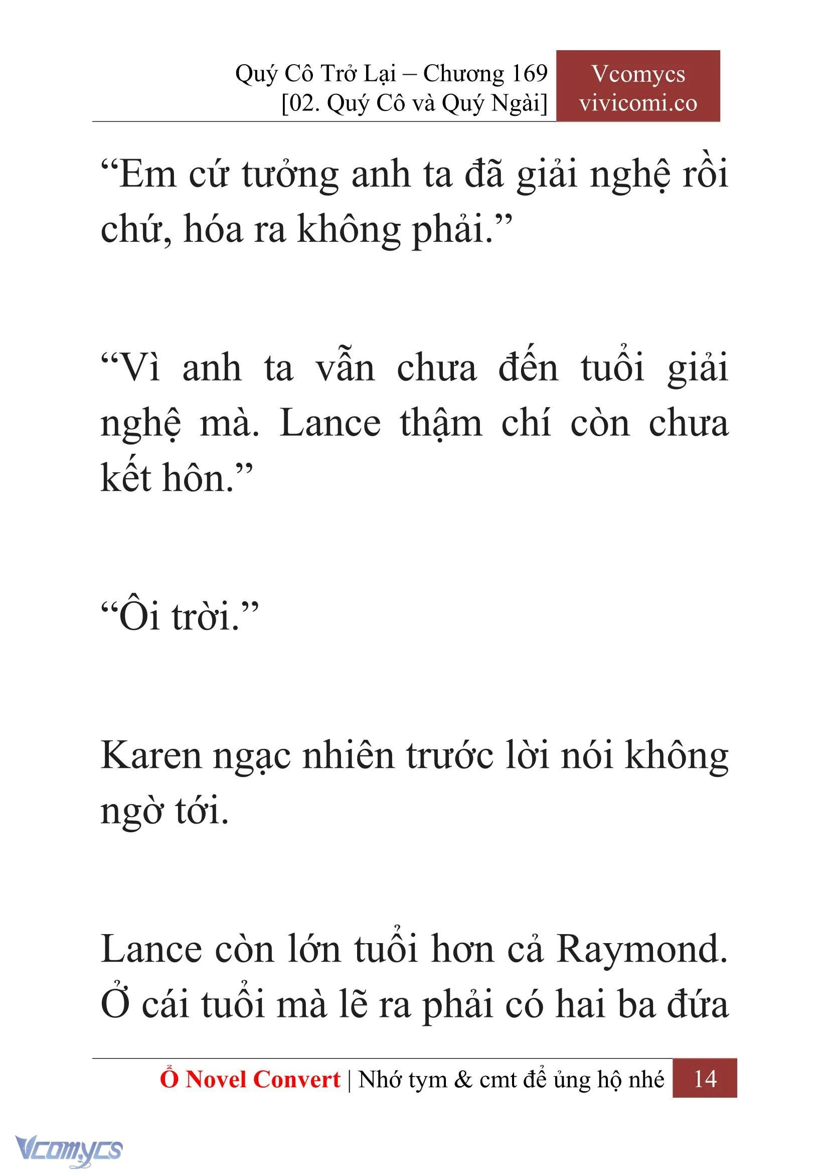 [Novel] Quý Cô Trở Lại Chapter  169 - 16