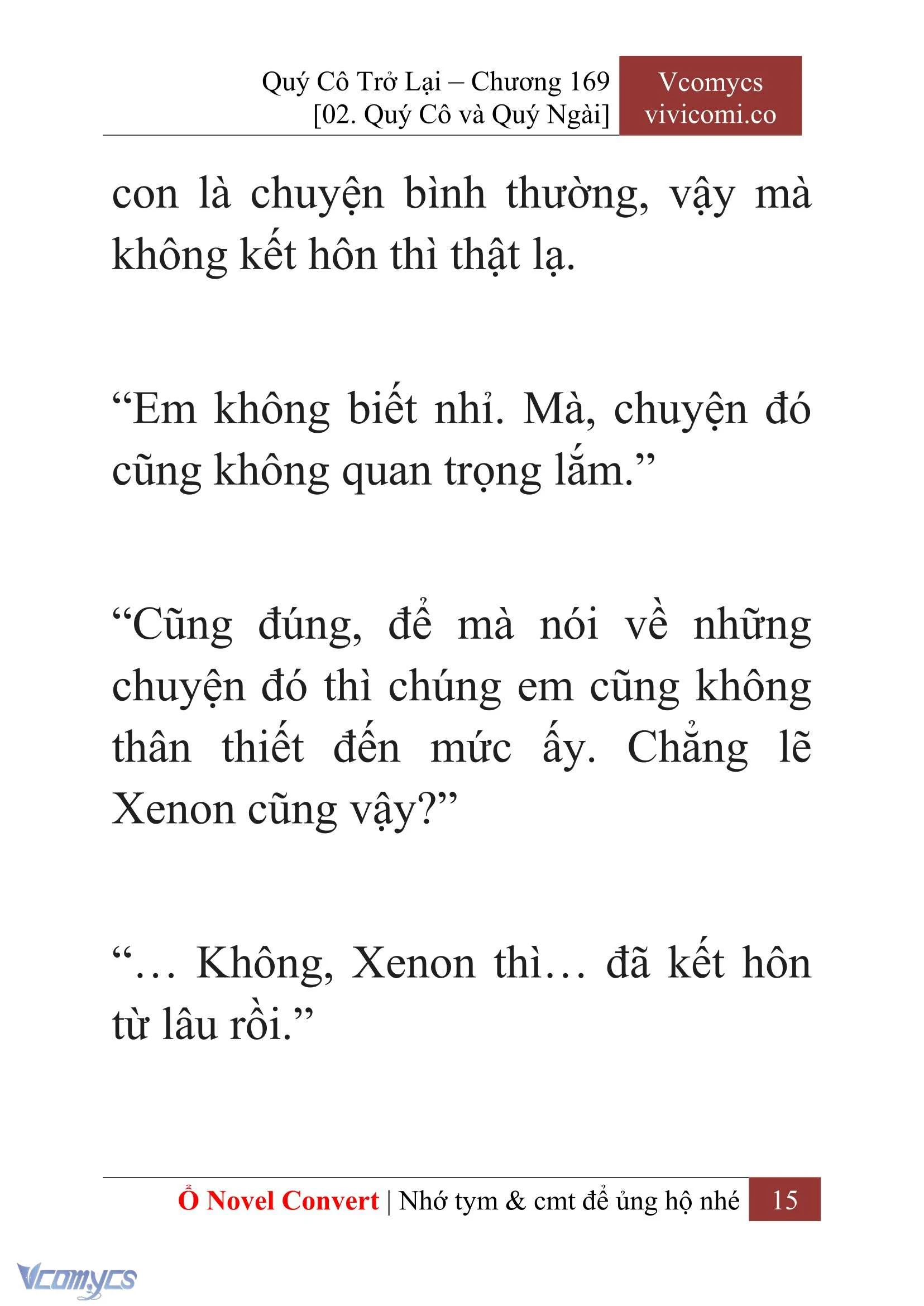 [Novel] Quý Cô Trở Lại Chapter  169 - 17