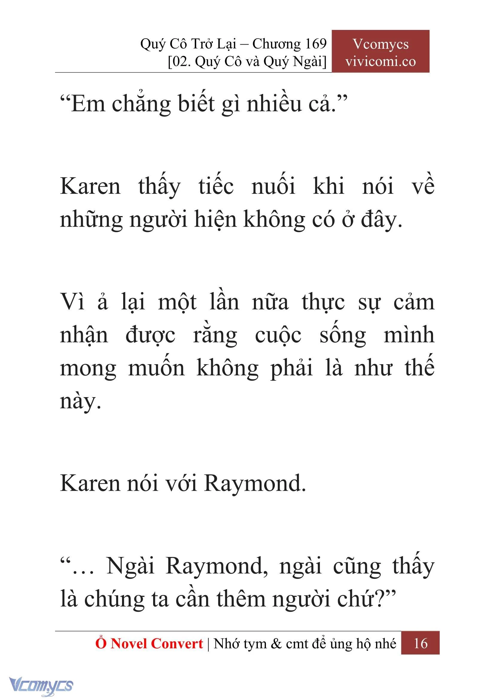 [Novel] Quý Cô Trở Lại Chapter  169 - 18