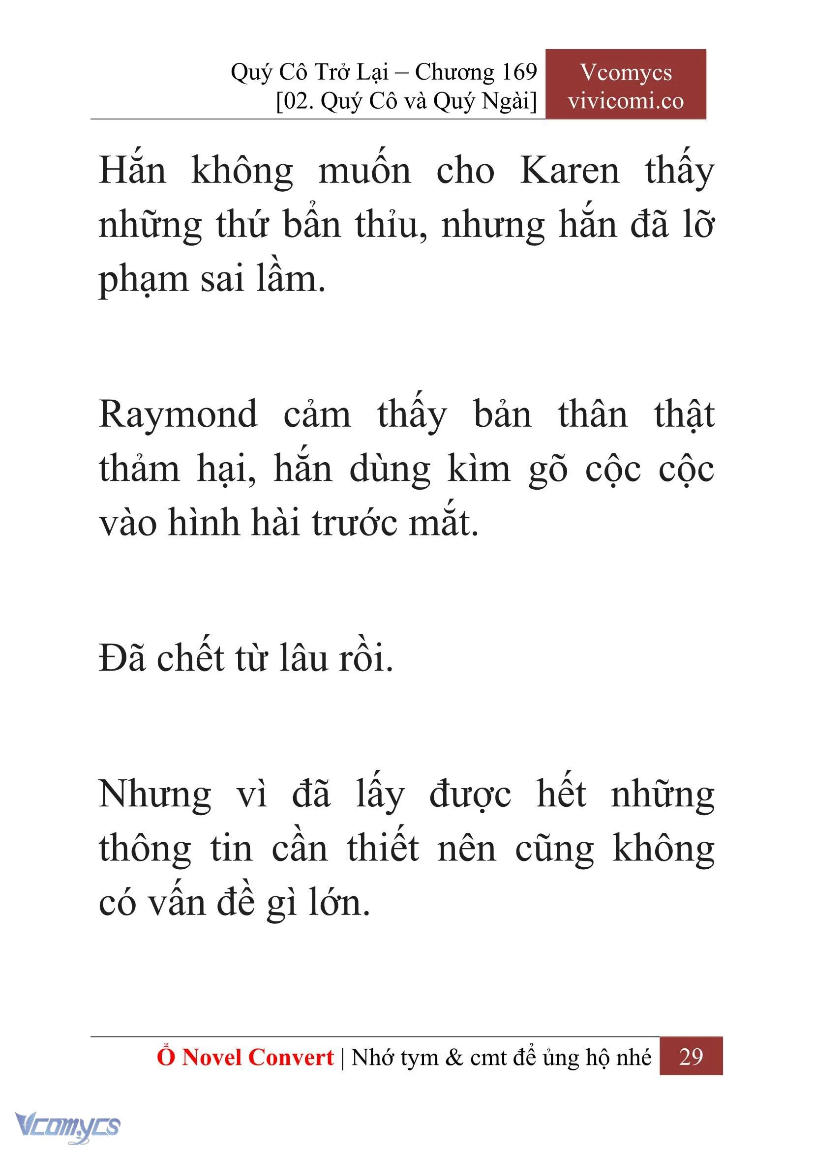 [Novel] Quý Cô Trở Lại Chapter  169 - 31