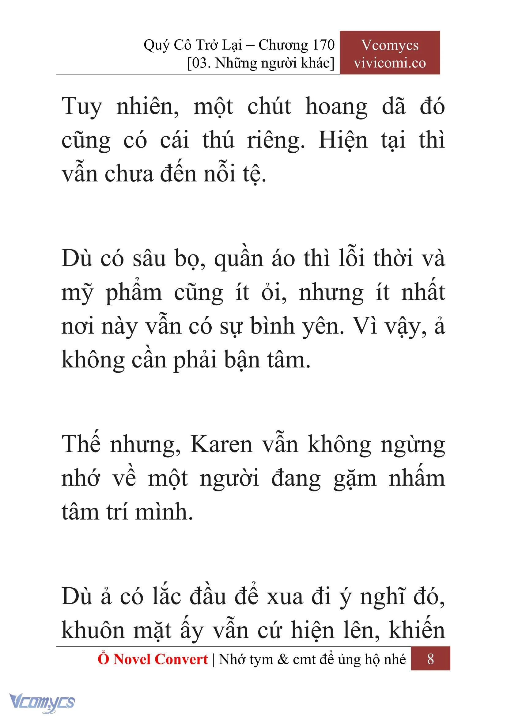 [Novel] Quý Cô Trở Lại Chapter  170 - 10