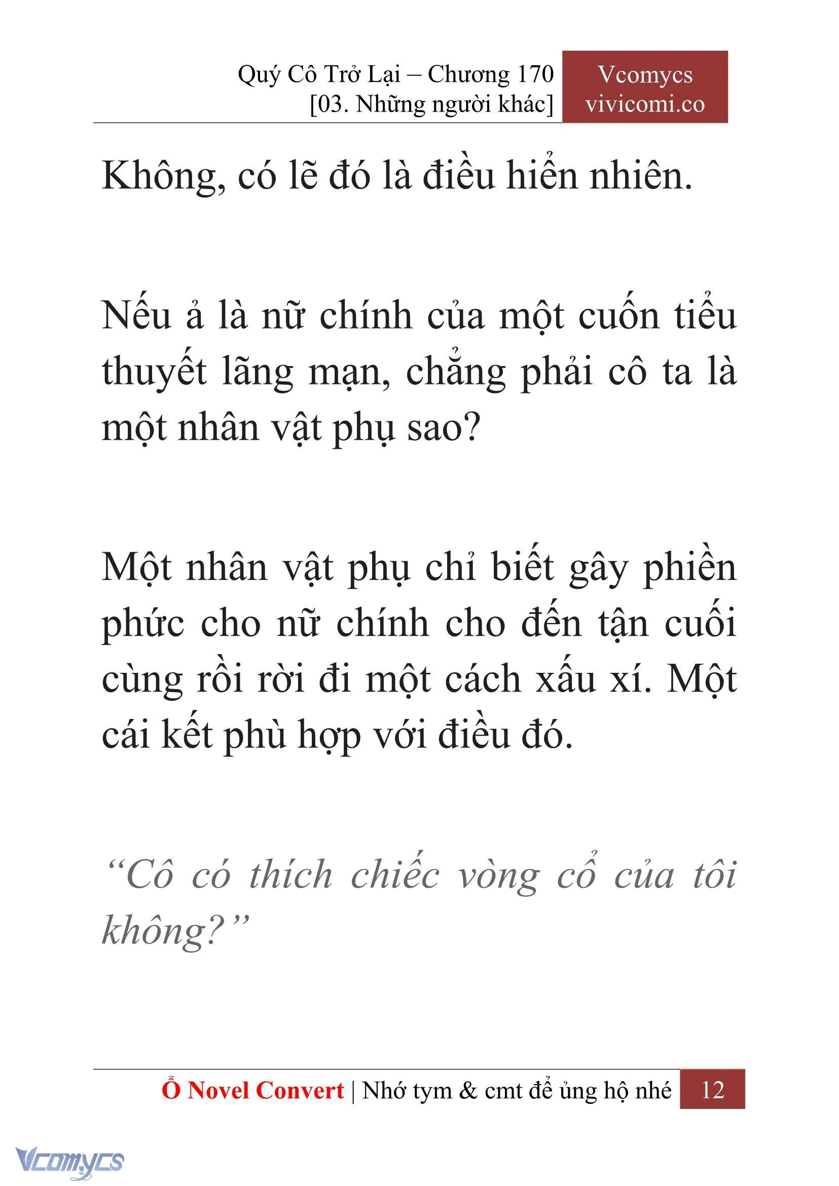 [Novel] Quý Cô Trở Lại Chapter  170 - 14